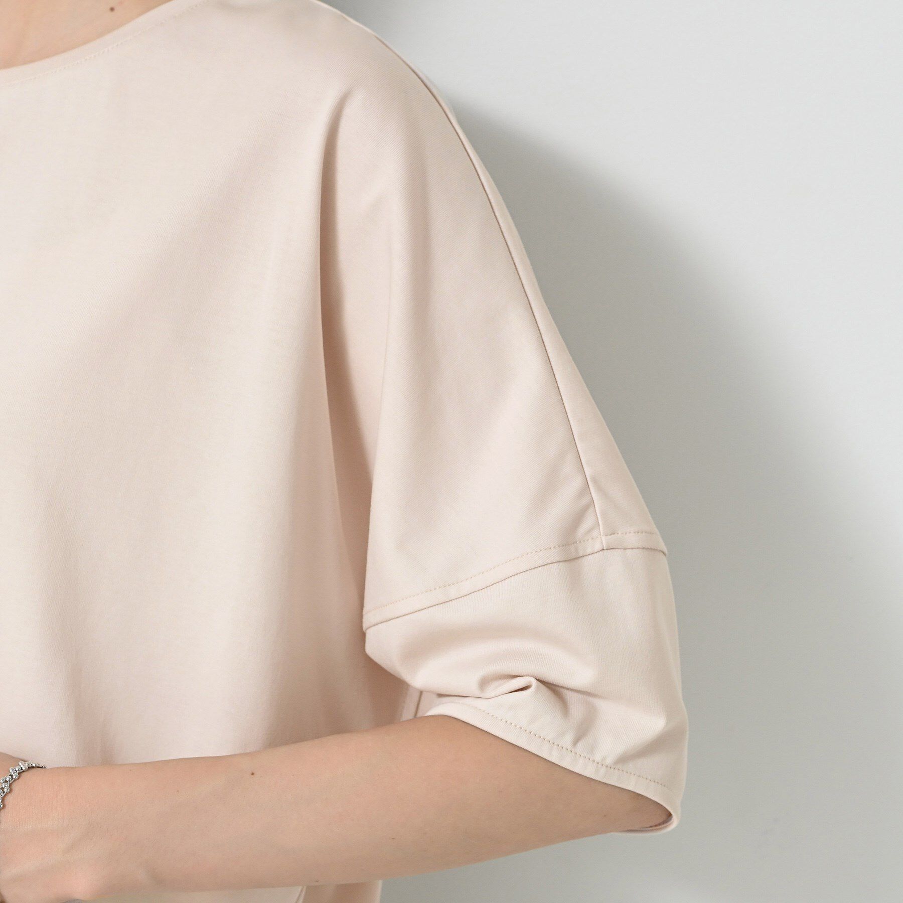 Dessin「【二の腕カバー／UVカット】ランタンスリーブカットソー」|Tシャツ・カットソー|