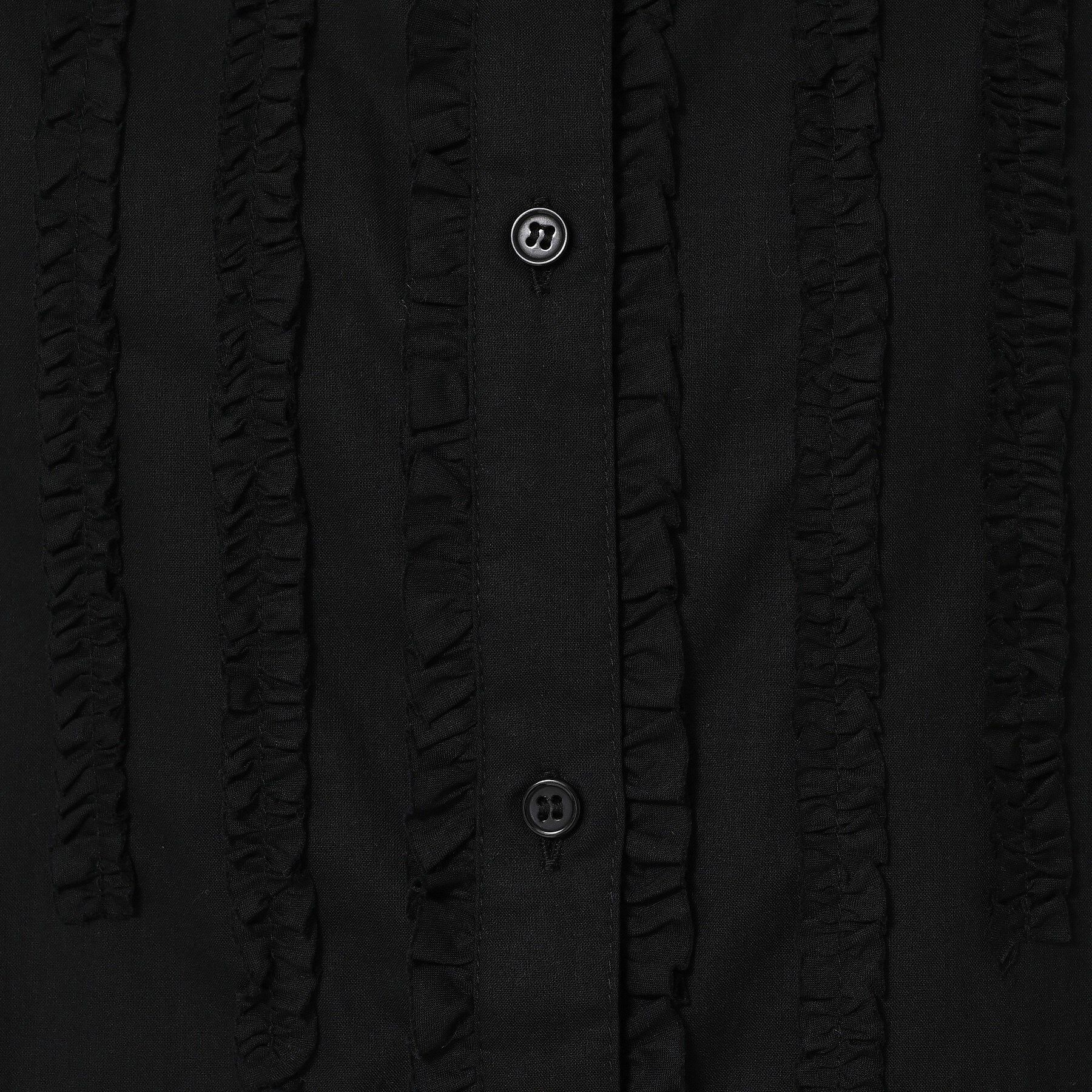 Dessin「【洗える】スタンドカラーフリルブラウス」|シャツ・ブラウス|