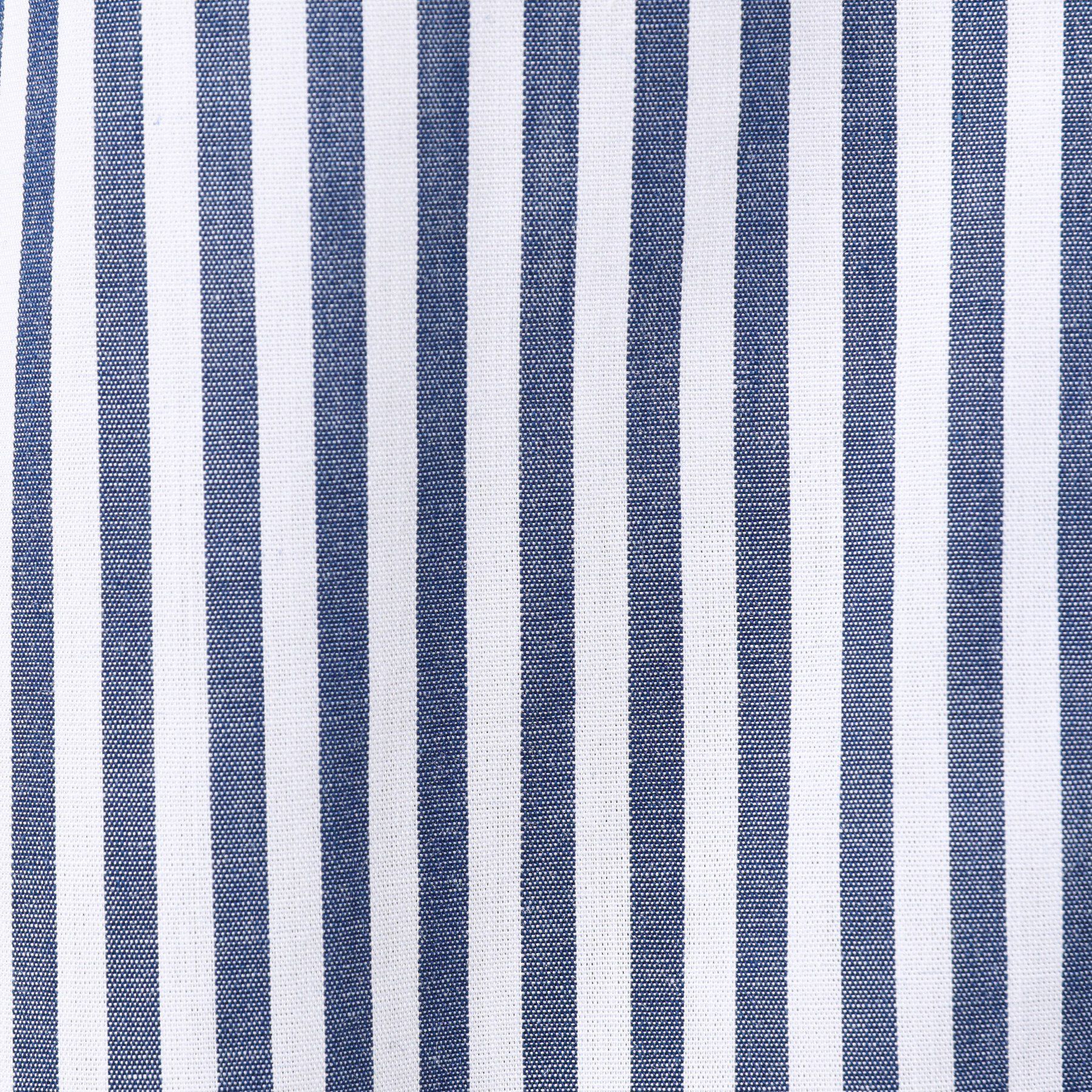 Dessin「【洗える】ストライプ柄フレンチスリーブスキッパ―ブラウス」|シャツ・ブラウス|