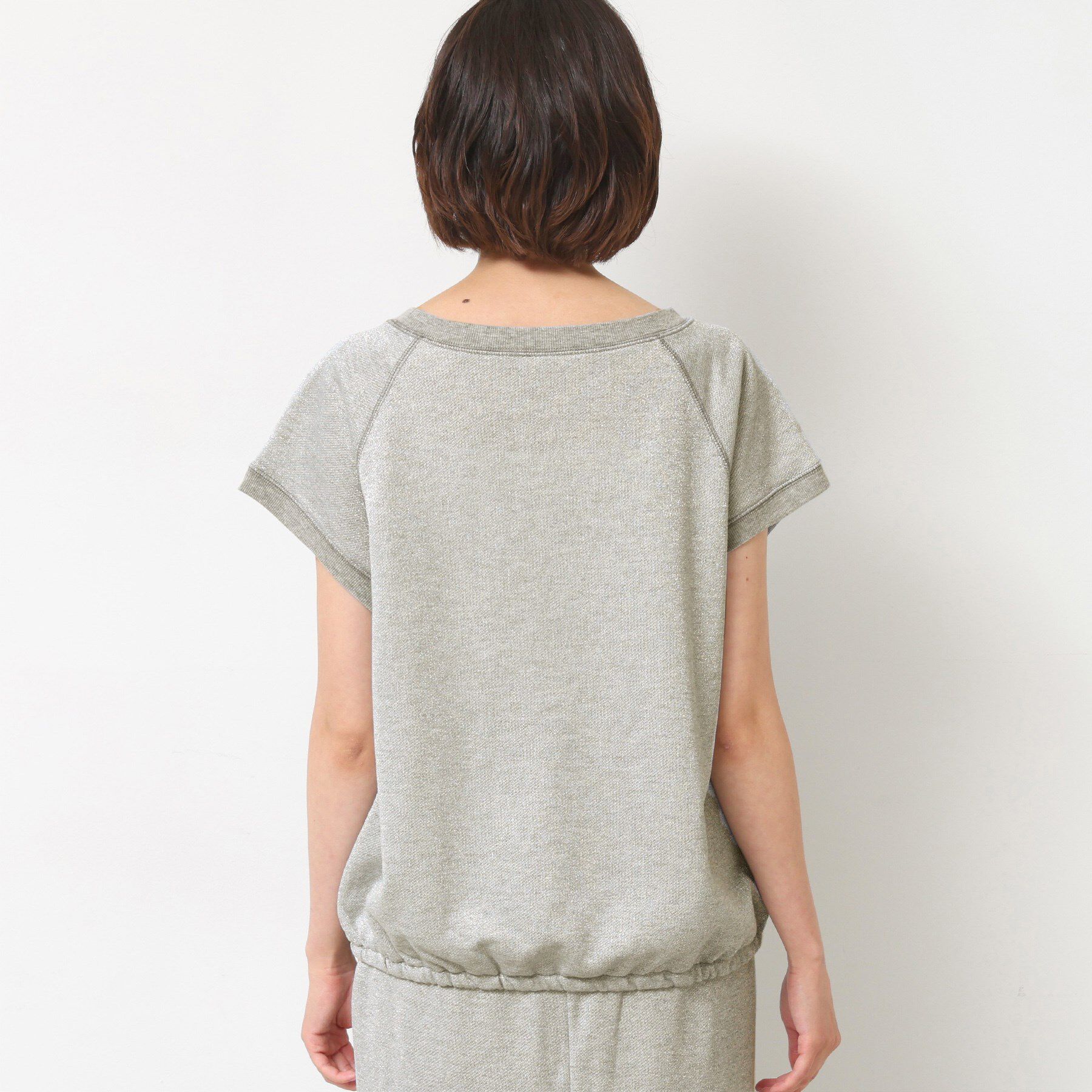Dessin「【セットアップ可・洗える】ラメ裏毛トップス」|Tシャツ・カットソー|