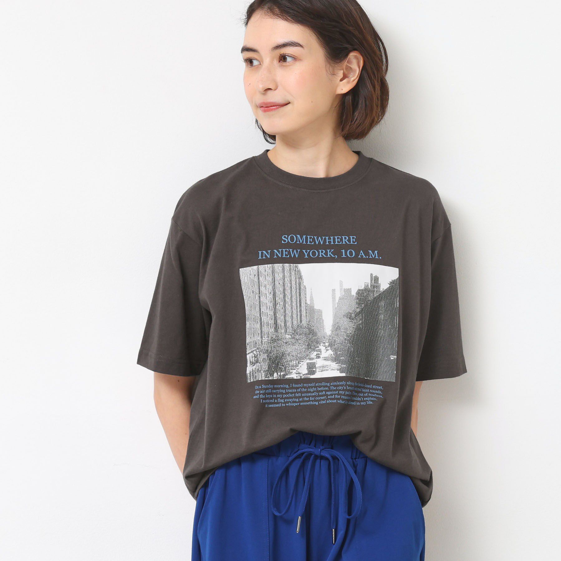 Dessin「【ユニセックス・洗える】オーガニックコットンロゴ入りTシャツ」|Tシャツ・カットソー|