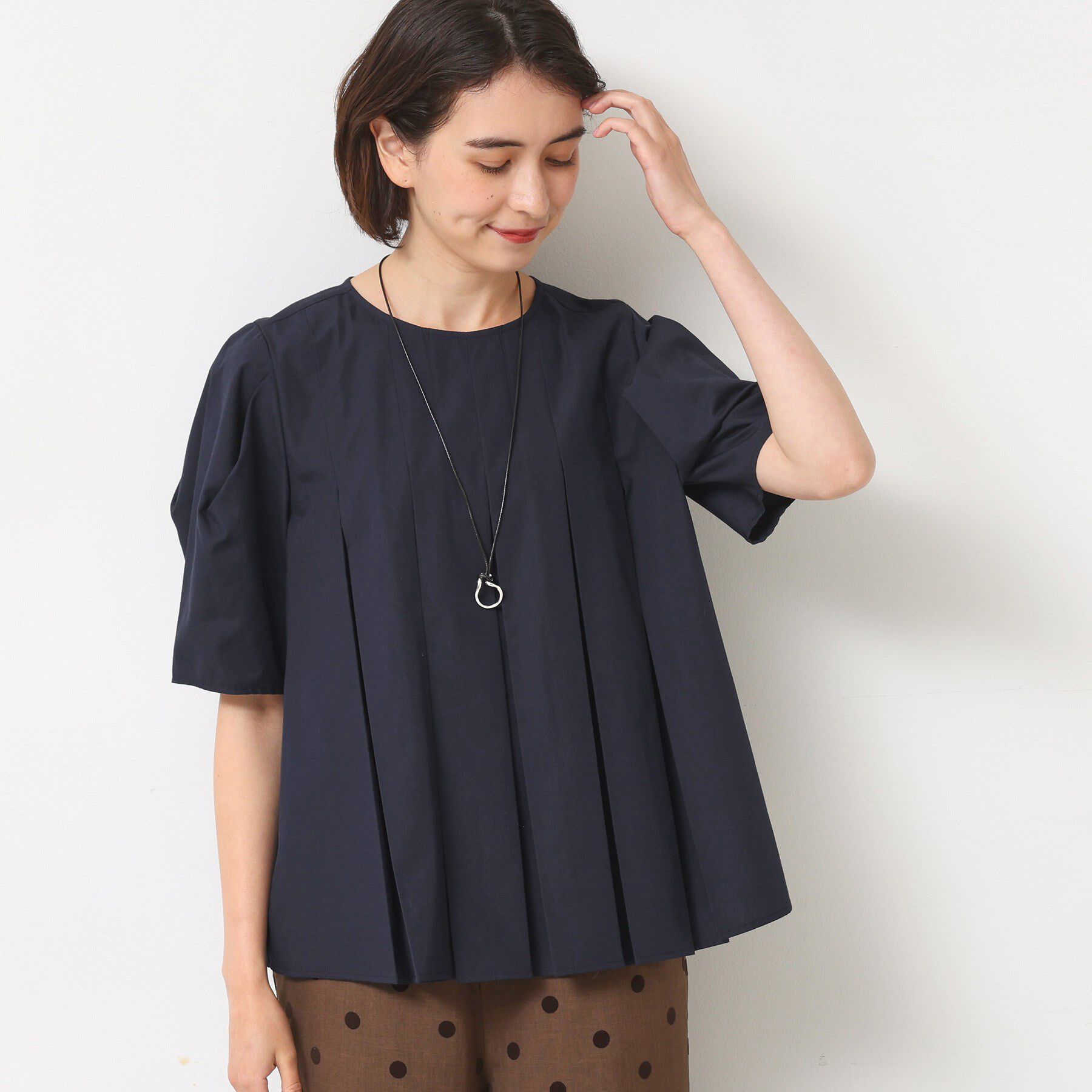 Dessin「【洗える】タックデザインブラウス」|シャツ・ブラウス|