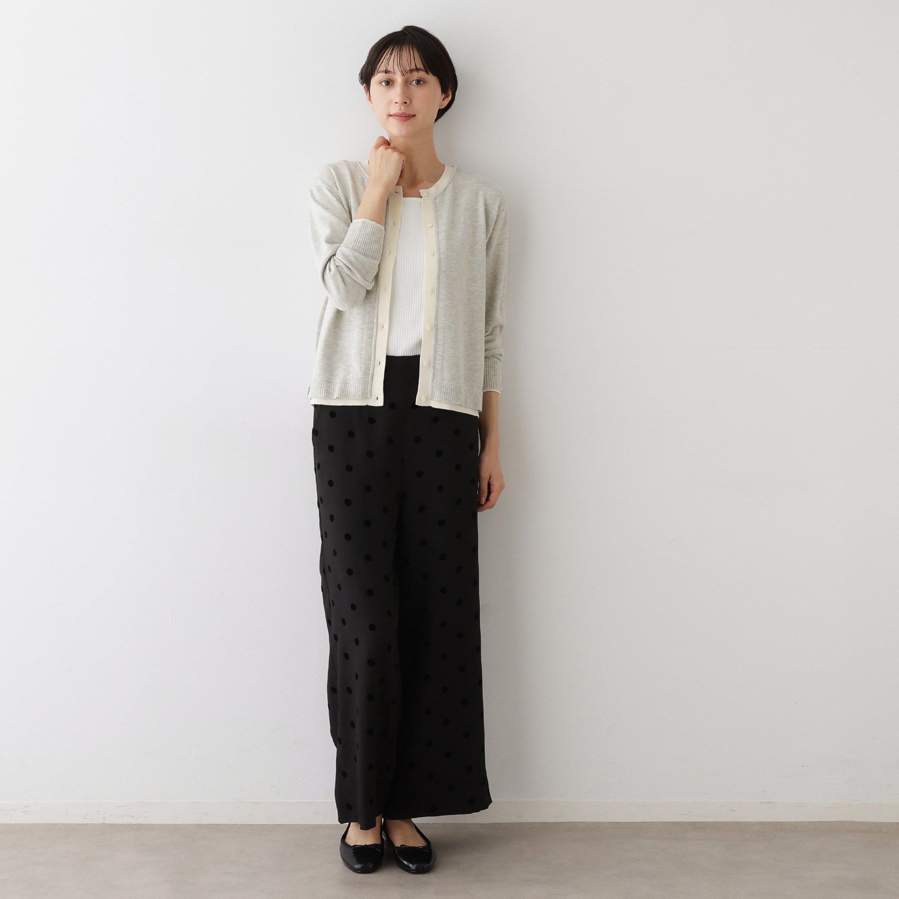 Dessin「【洗える】バイカラーカーディガン」|カーディガン|