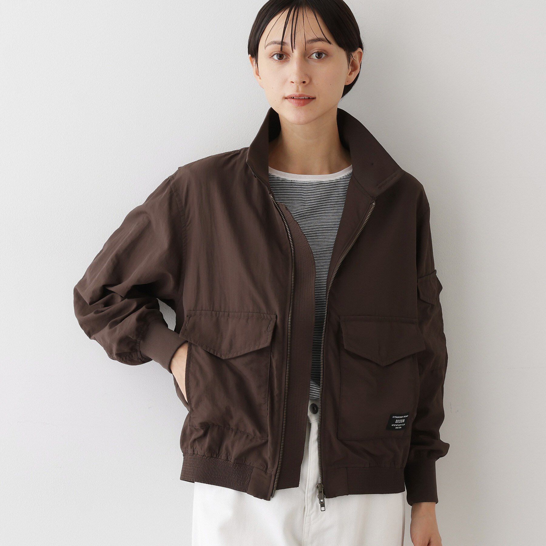 Dessin「【ユニセックス・軽量】ナイロンブルゾン」|ブルゾン・スタジャン|