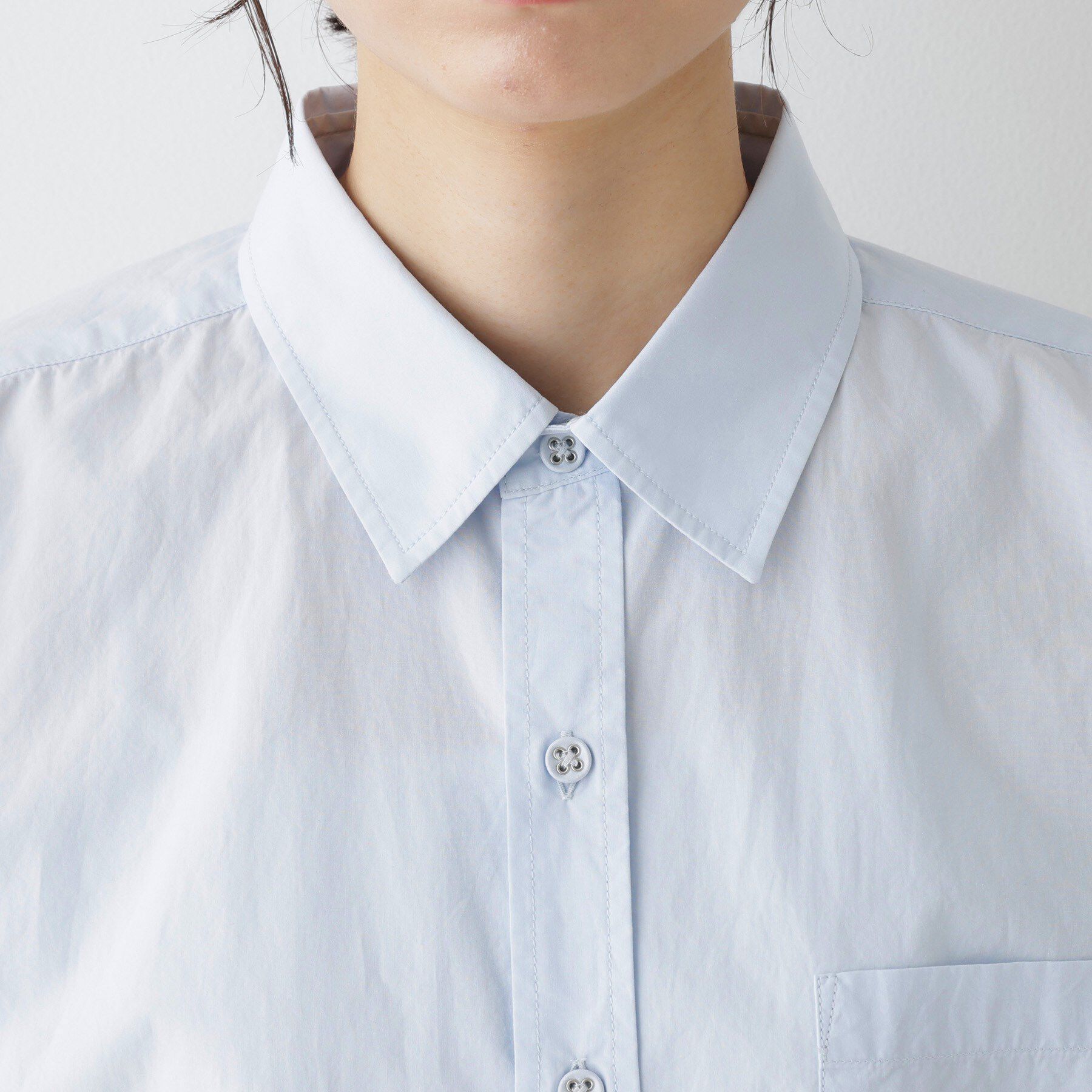 Dessin「【ユニセックス/洗える】コットンブロードシャツ」|シャツ・ブラウス|