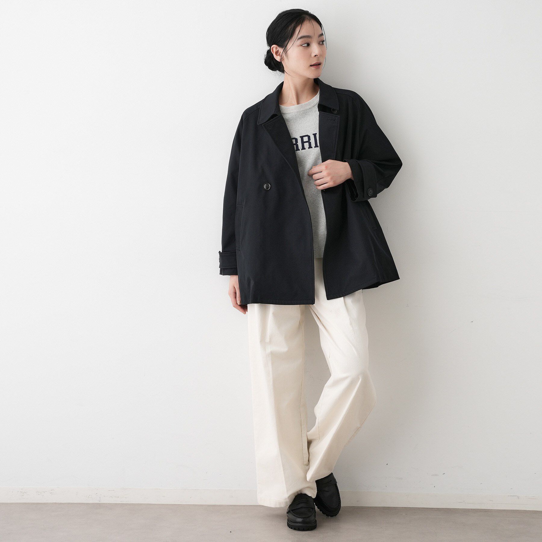 Dessin「【撥水・洗える】スタンドカラートレンチジャケット」|トレンチコート|
