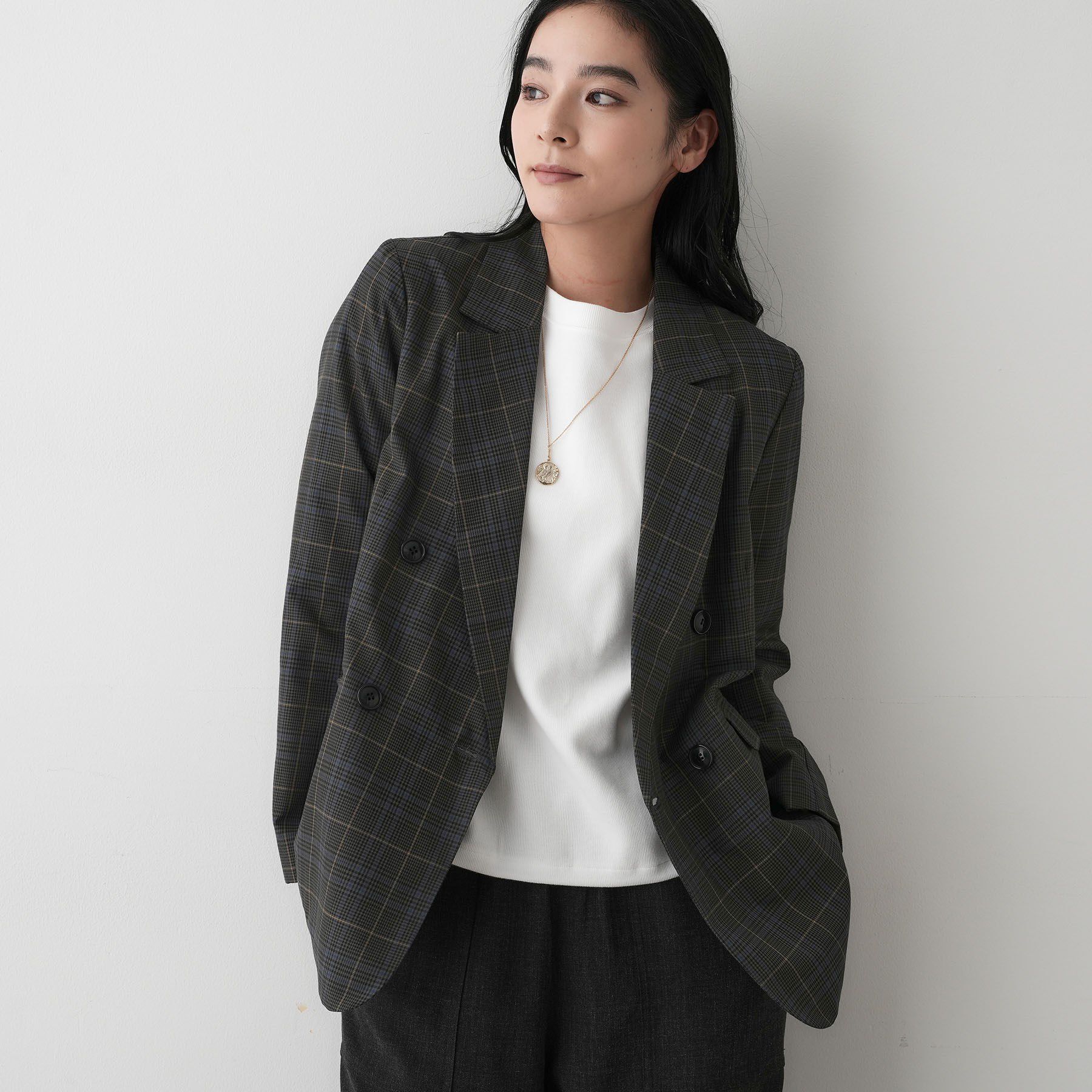 Dessin「【洗える】ダブルブレストジャケット」|テーラードジャケット|