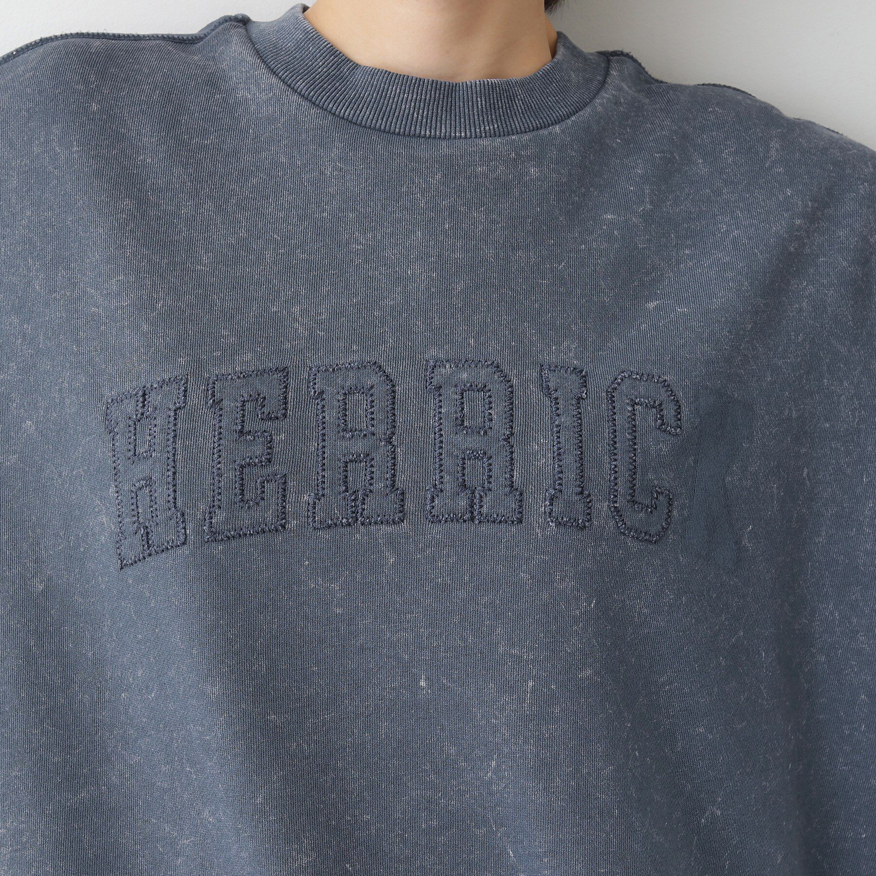 Dessin「【ユニセックス/洗える】ケミカルウォッシュ裏毛トレーナー」|パーカー|