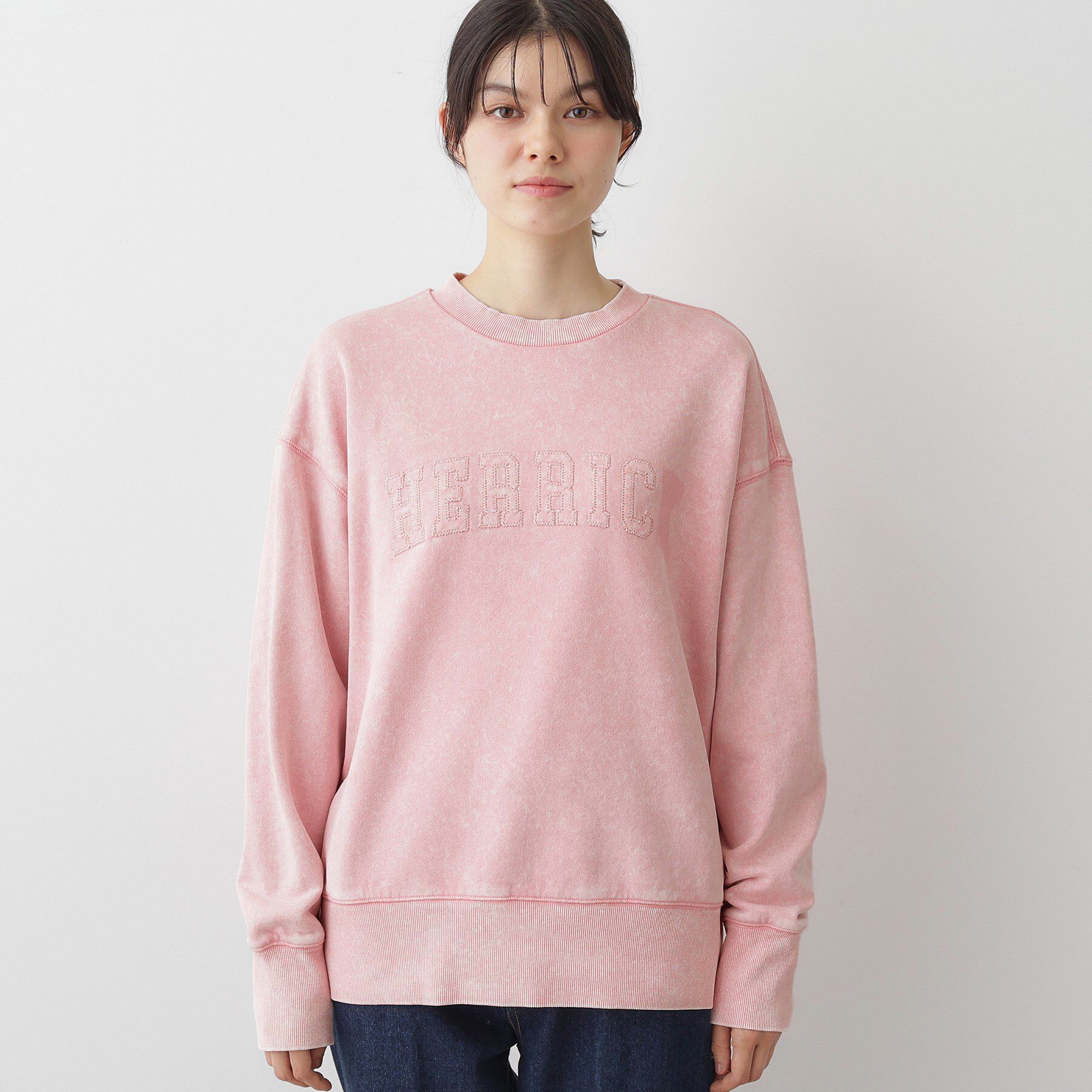 Dessin「【ユニセックス/洗える】ケミカルウォッシュ裏毛トレーナー」|パーカー|