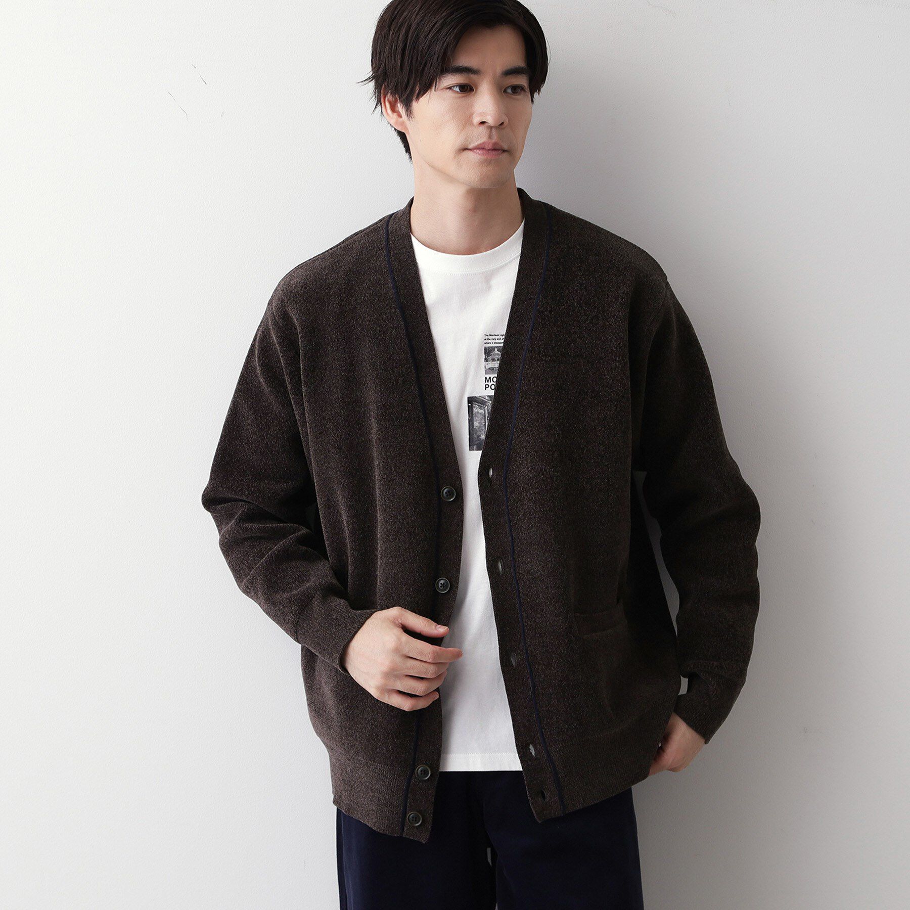 Dessin「【洗える】モールカーディガン」|カーディガン|ブラウン(044)