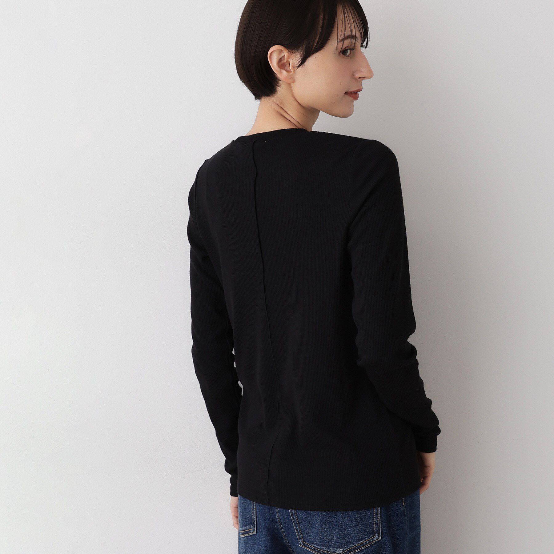 Dessin「【吸湿発熱/抗菌防臭】ジンジャー混クルーネックプルオーバー」|Tシャツ・カットソー|