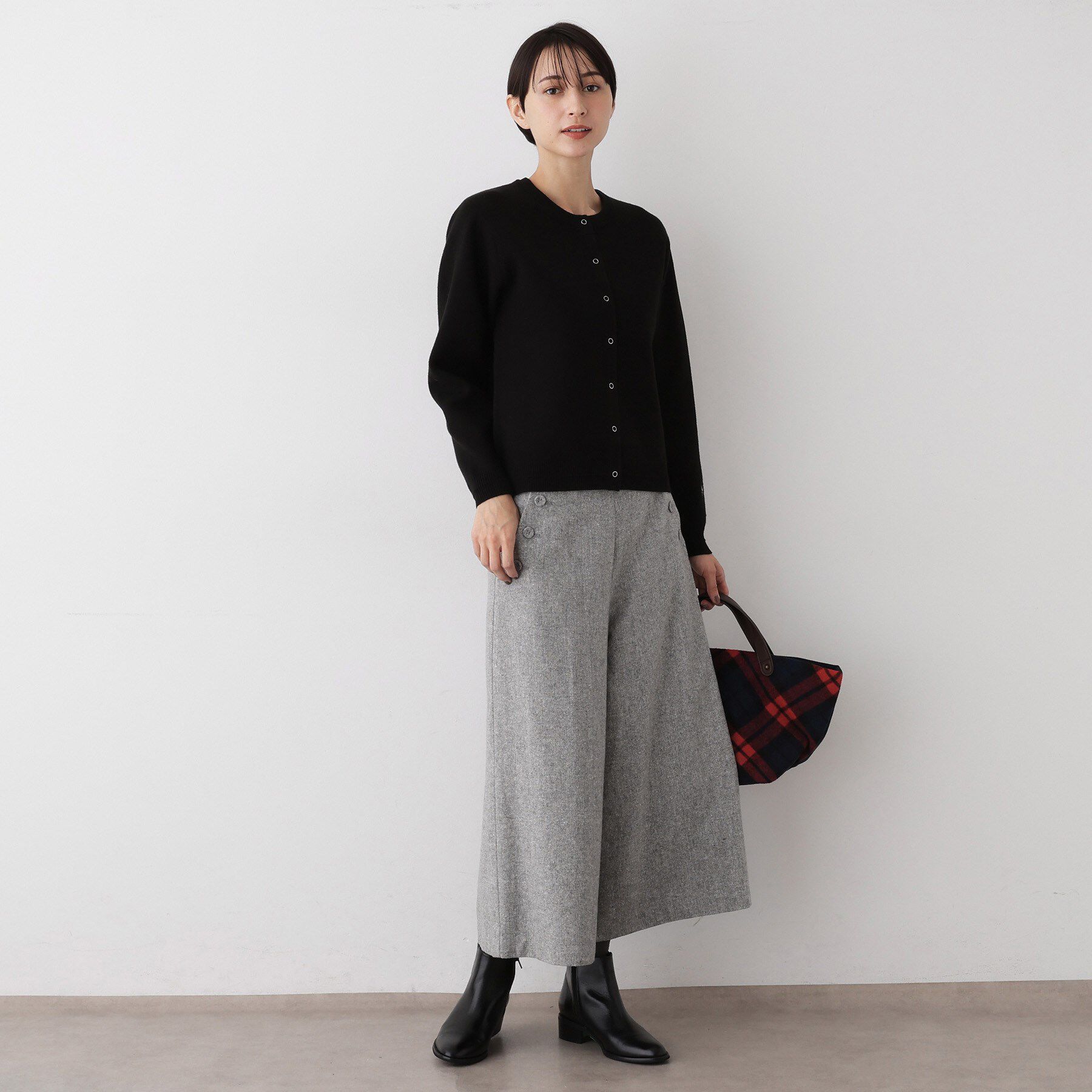 Dessin「【洗える/後ろゴム】ツイードマリンクロップド丈パンツ」|その他|