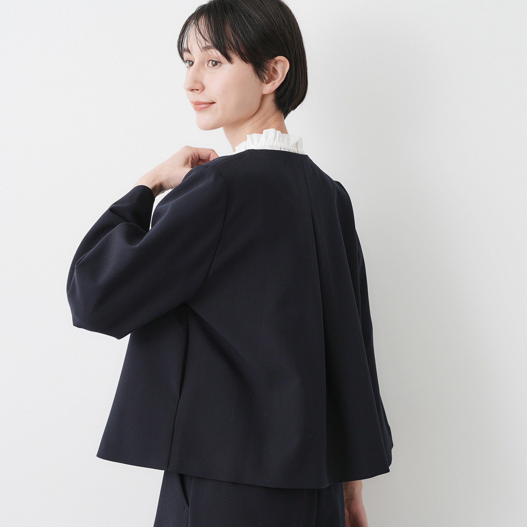 Dessin「【入卒/セレモニー/セットアップ可能】テントラインダブルクロスジャケット」|ノーカラージャケット|