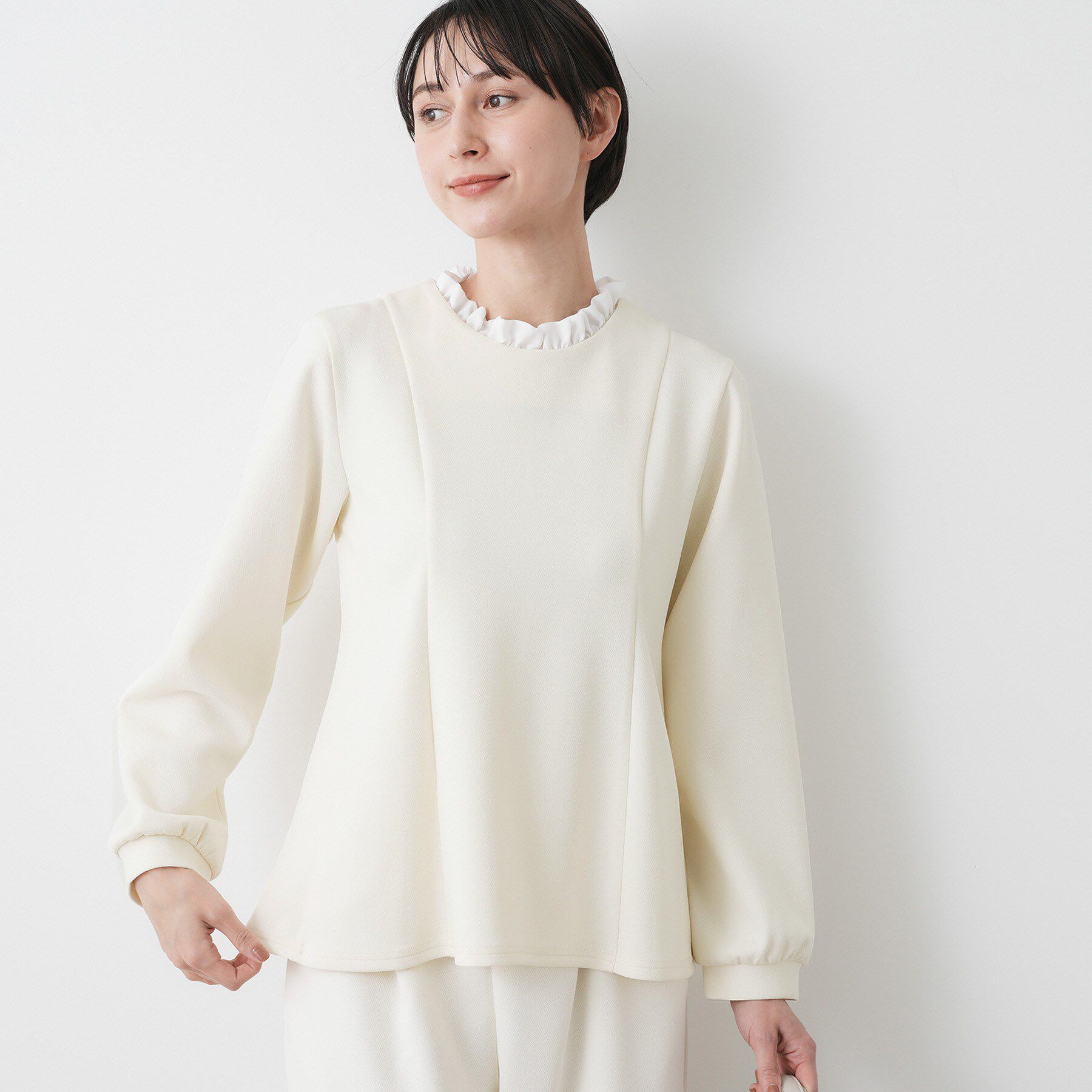 Dessin「【入卒/セレモニー/セットアップ可能】カットジョーゼット2WAYトップス」|シャツ・ブラウス|