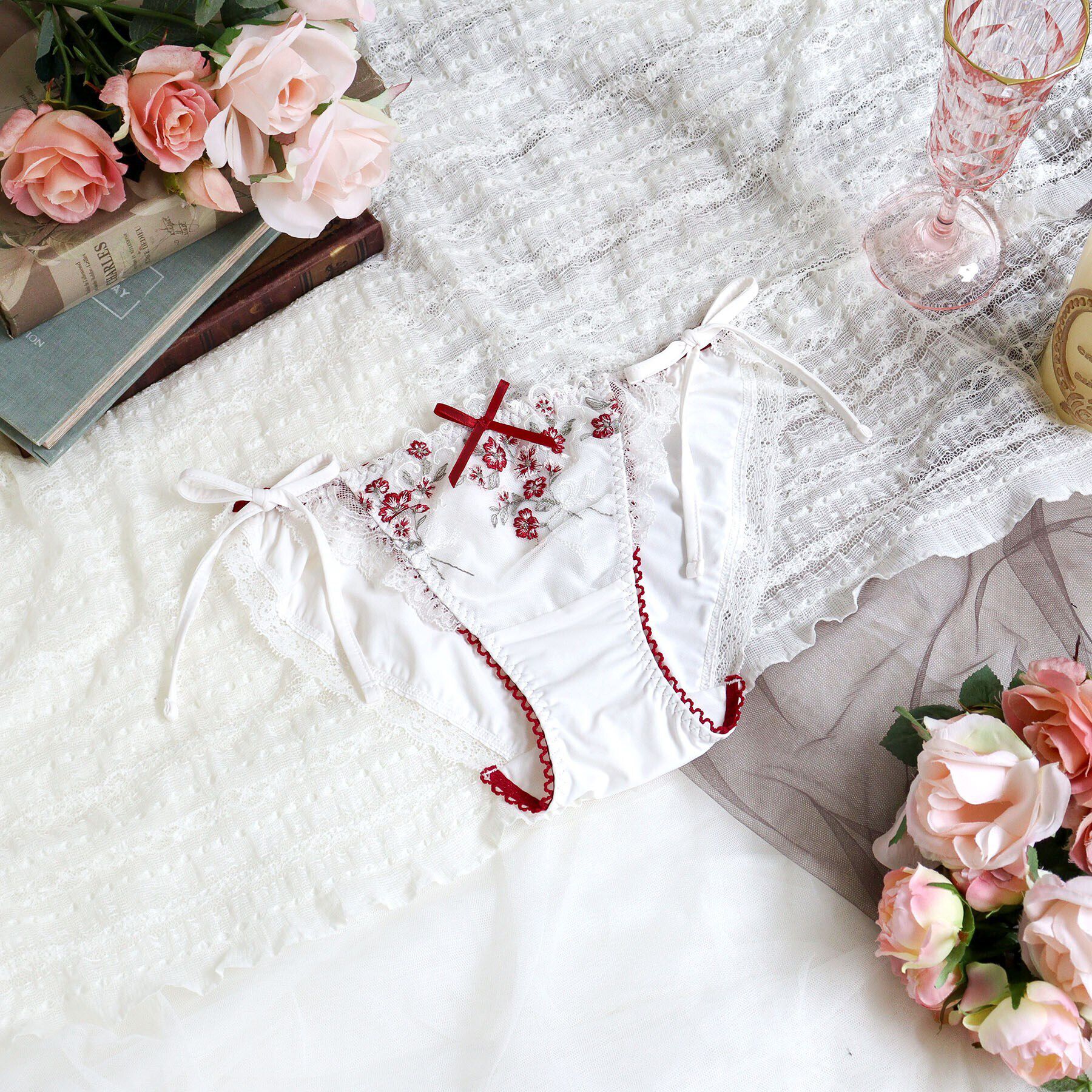 Risa Magli「リア リボンショーツ」|インナー|アイボリー(004)