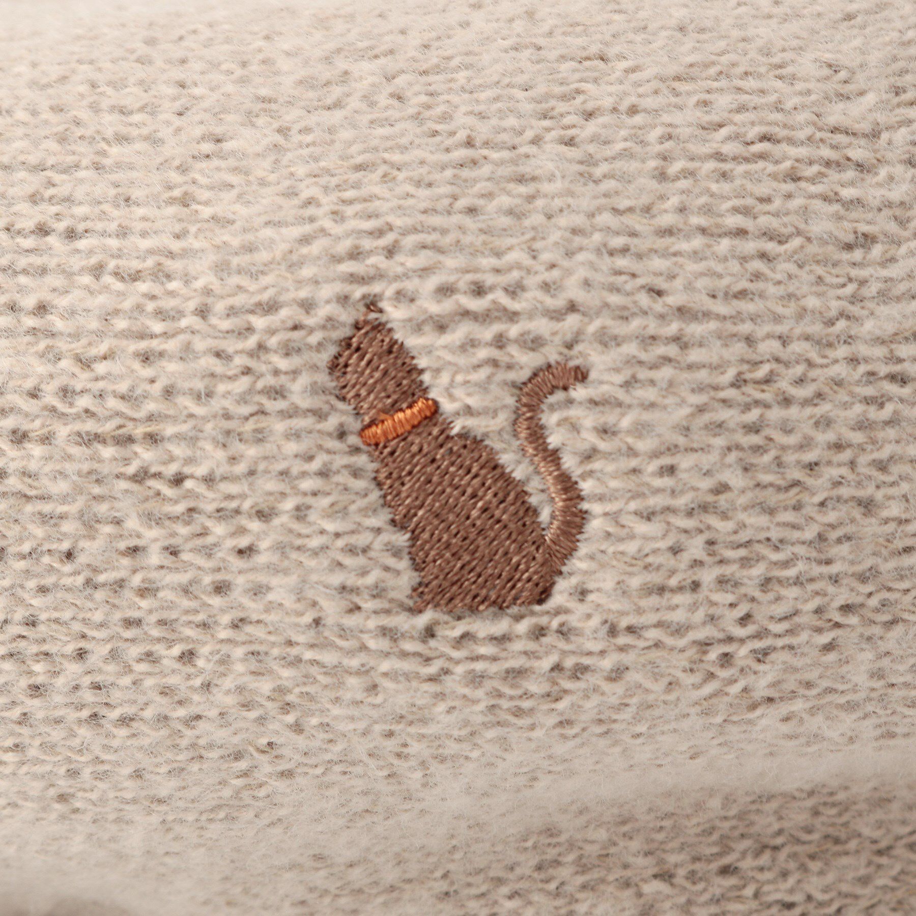 ITS&rsquo;DEMO「【手洗い可】猫刺繍サーモベレー帽」|ハンチング・ベレー帽|