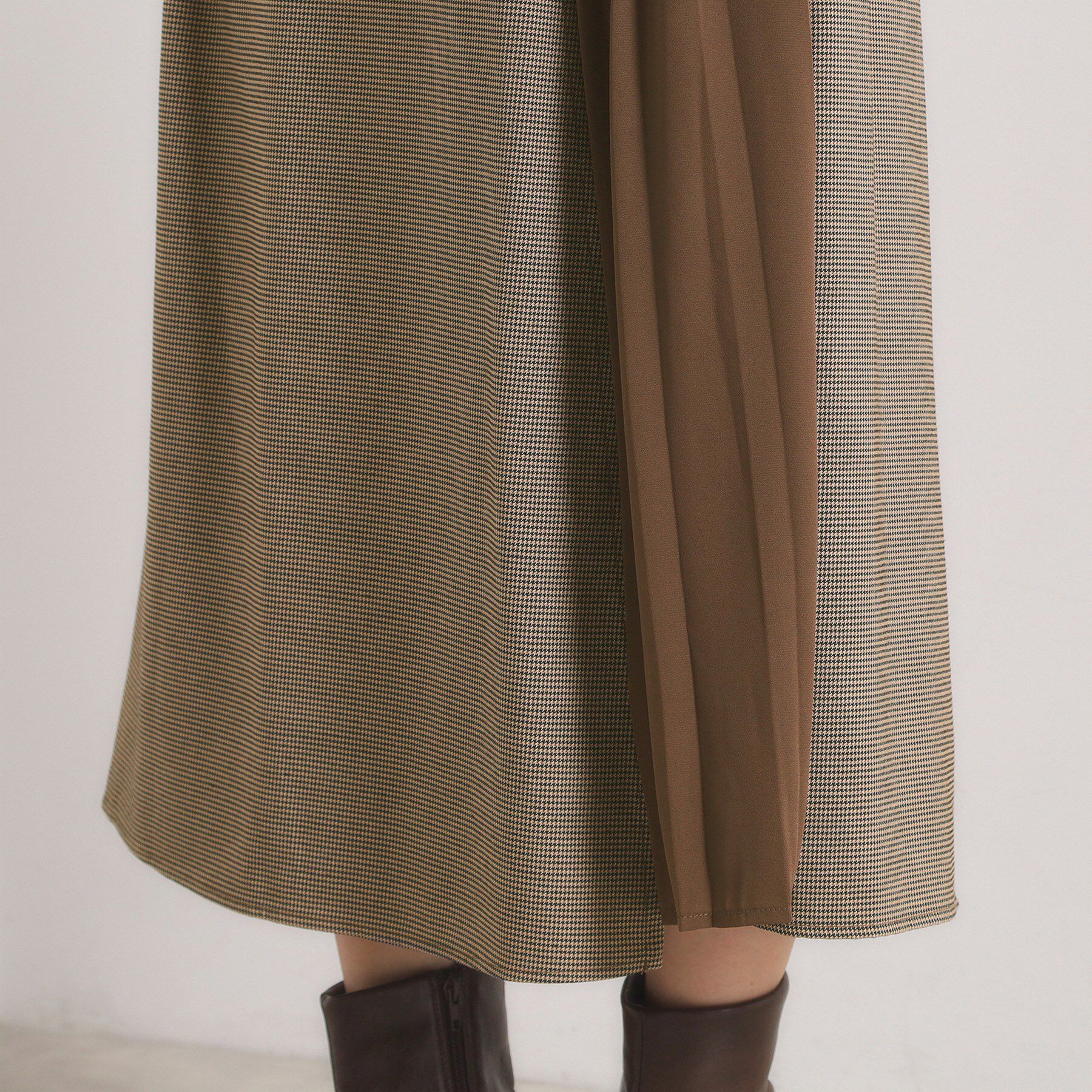 ITS&rsquo;DEMO「【手洗い可】チェック切替ガウチョパンツ」|その他|