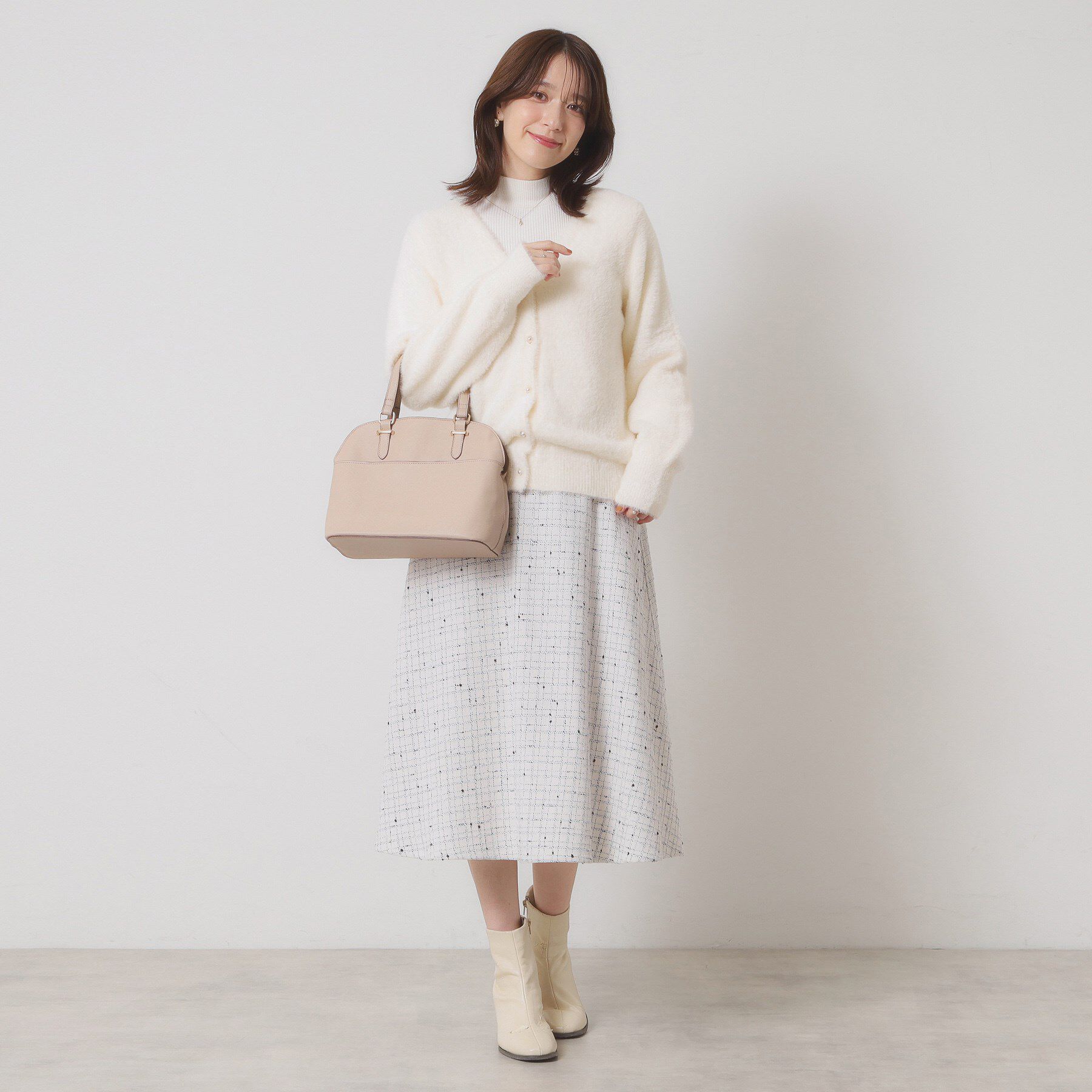 ITS&rsquo;DEMO「【手洗い可】フェザーヤーンVカーディガン」|カーディガン|