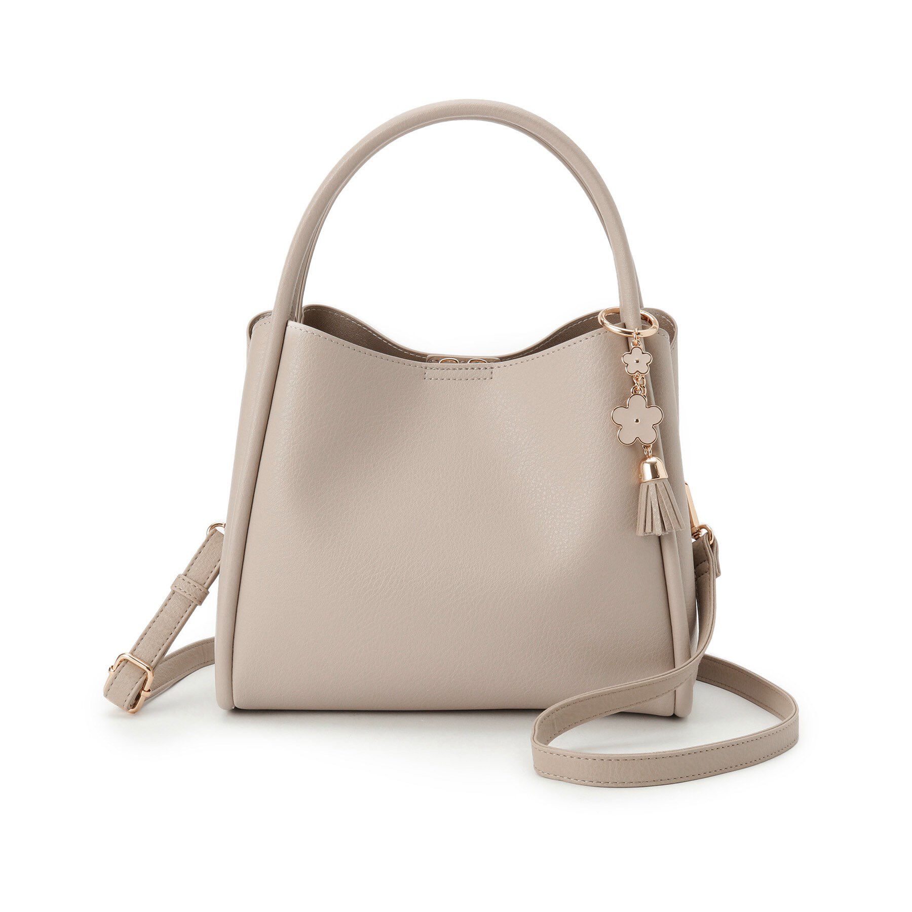 ITS&rsquo;DEMO「【2WAY】チャーム付きミニトート」|ハンドバッグ|