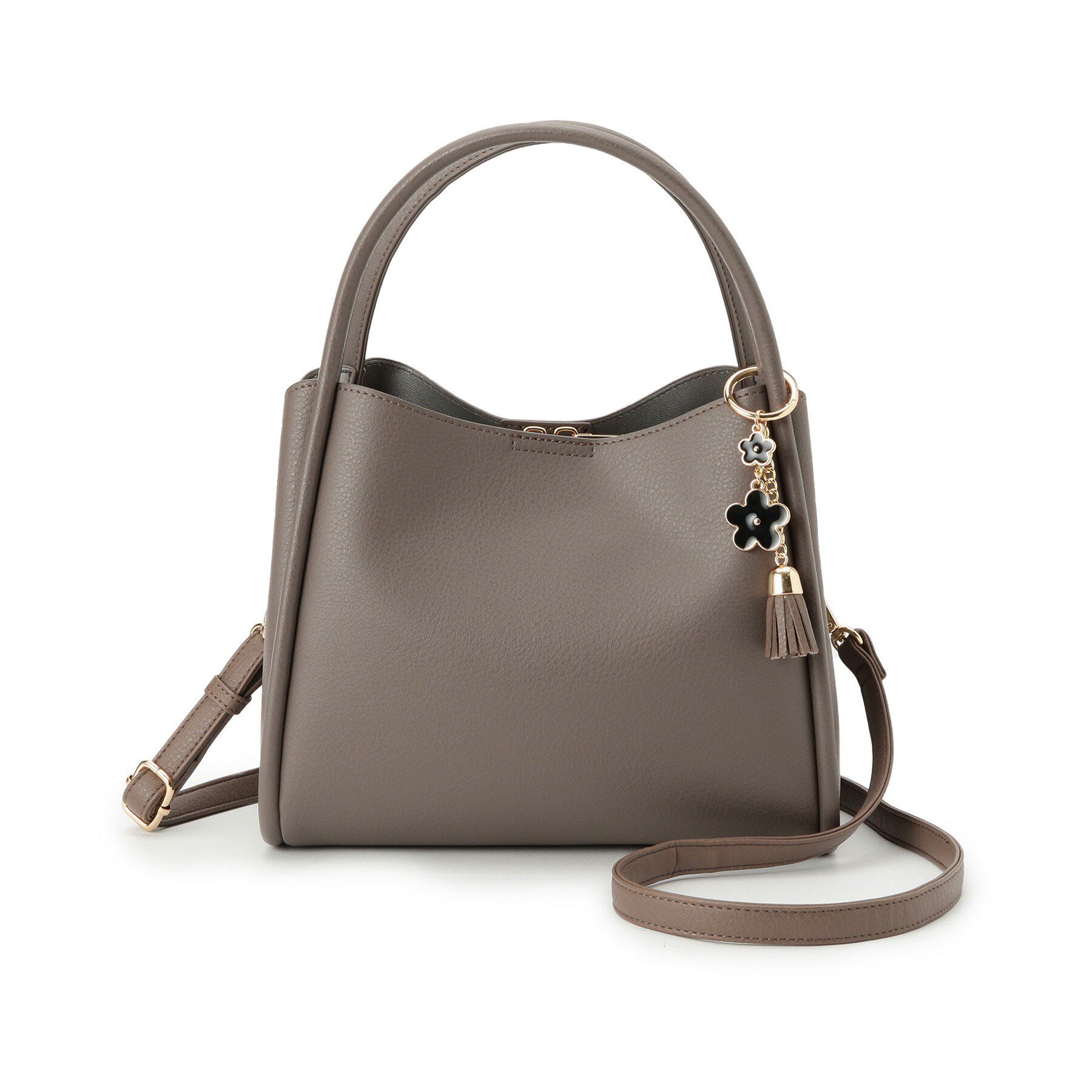 ITS&rsquo;DEMO「【2WAY】チャーム付きミニトート」|ハンドバッグ|