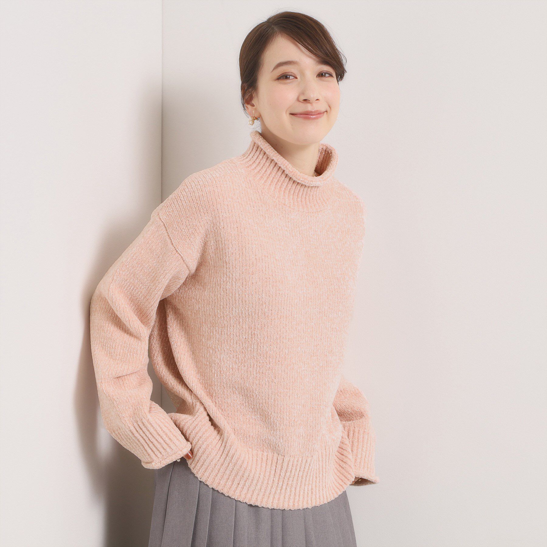 ITS&rsquo;DEMO「【手洗い可】ベロアモールニット」|ニット・セーター|