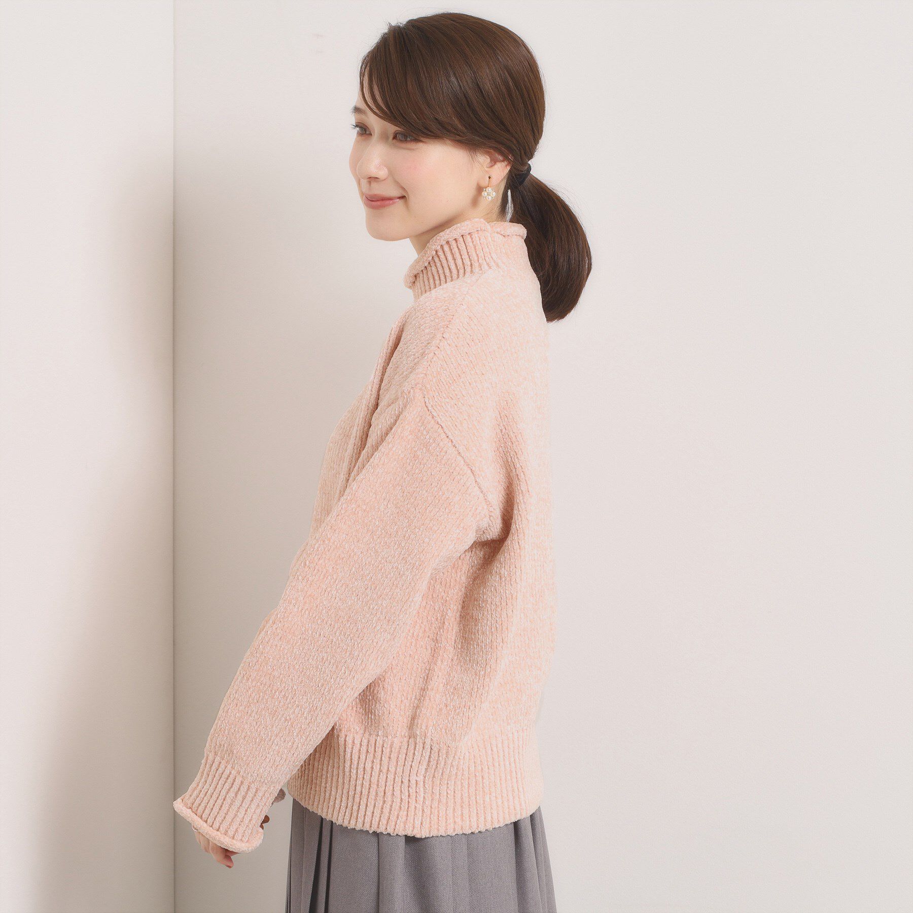 ITS&rsquo;DEMO「【手洗い可】ベロアモールニット」|ニット・セーター|