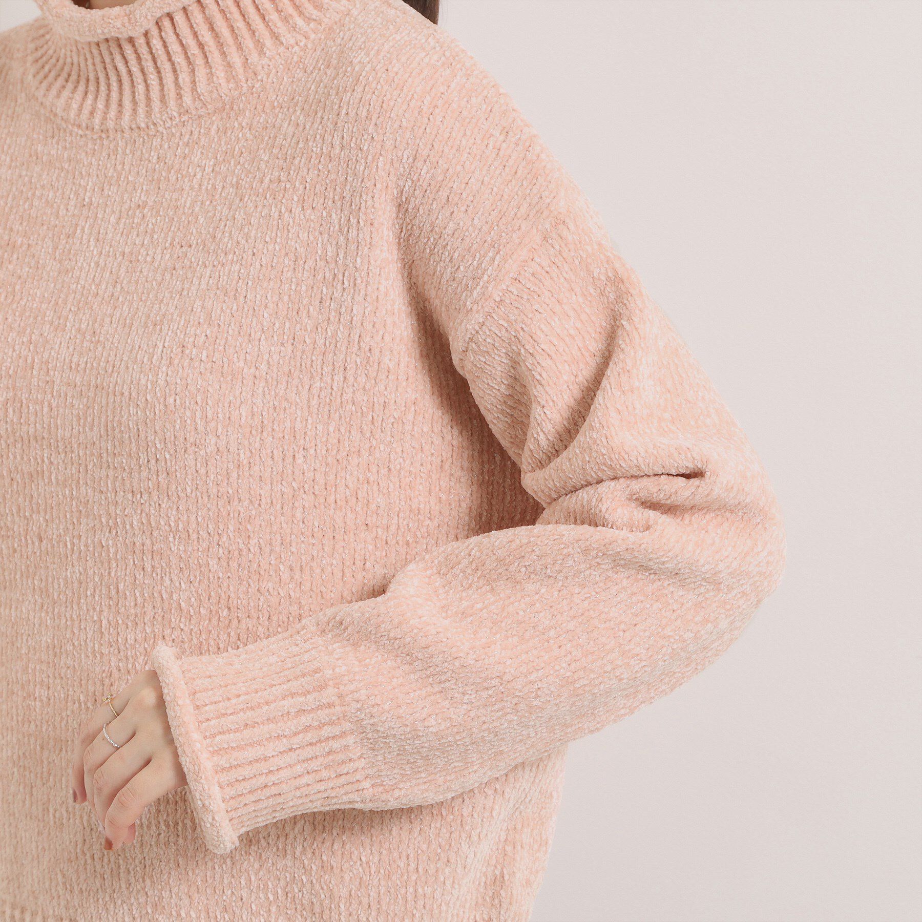 ITS&rsquo;DEMO「【手洗い可】ベロアモールニット」|ニット・セーター|