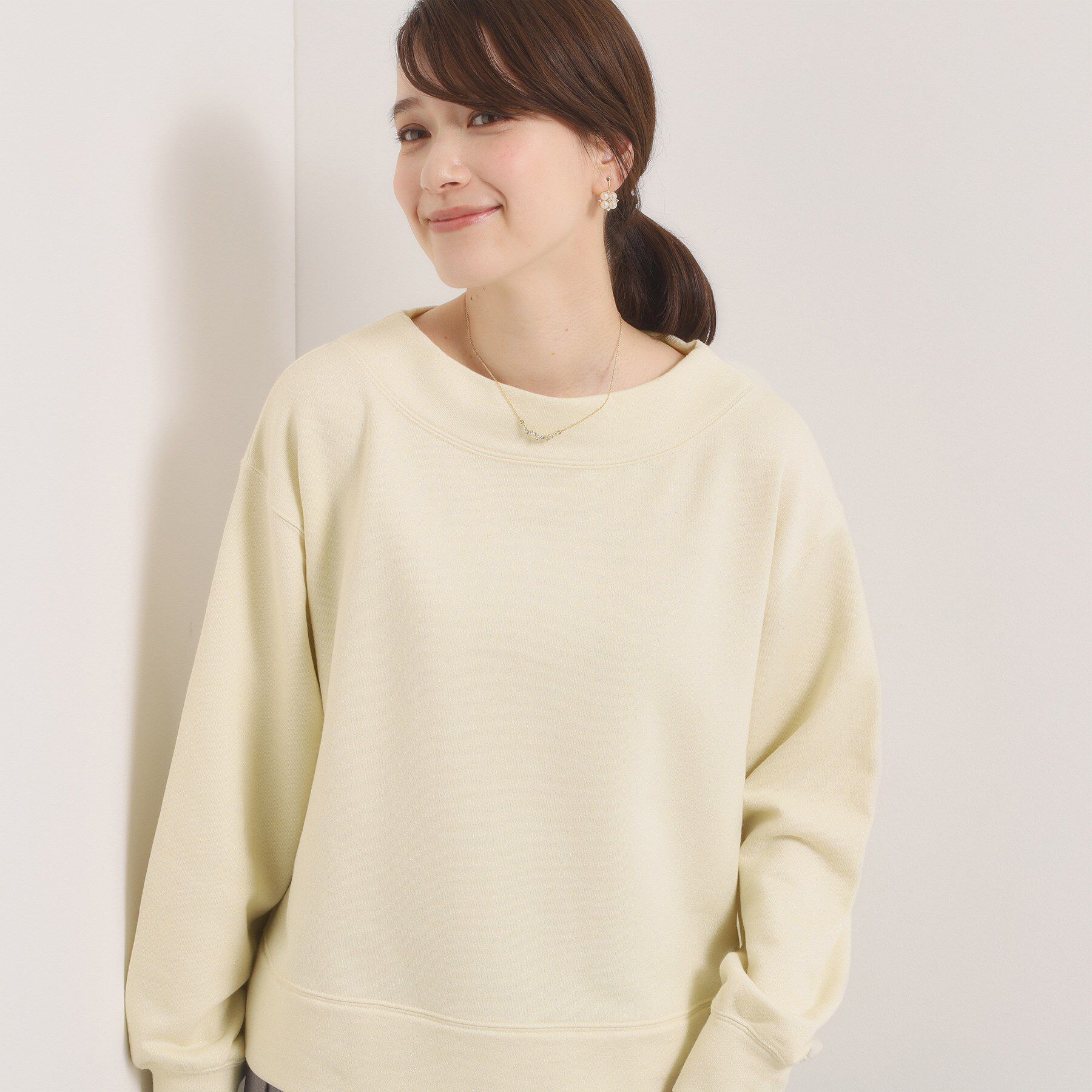 ITS&rsquo;DEMO「【洗濯機OK】ラメ裏毛プルオーバー」|Tシャツ・カットソー|