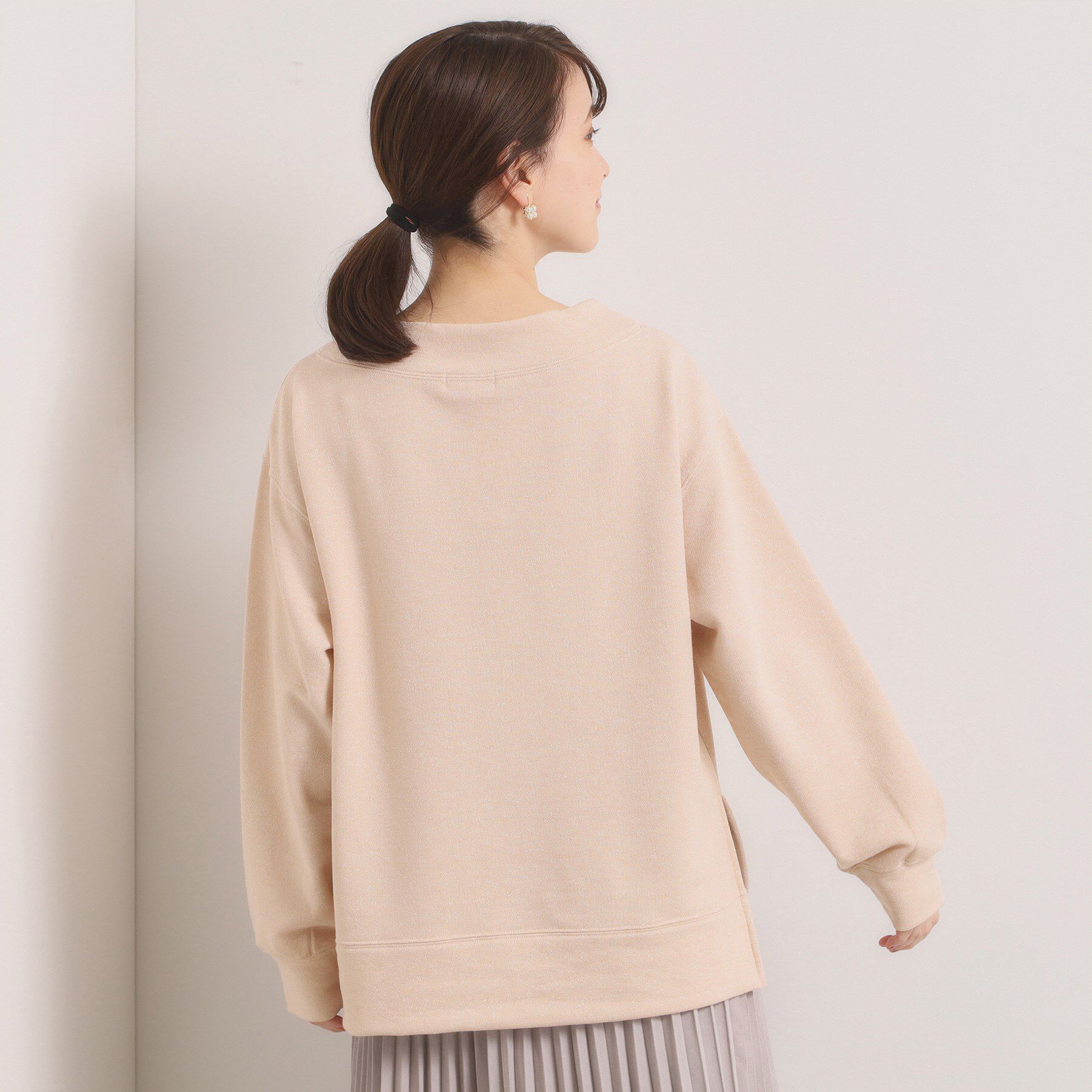 ITS&rsquo;DEMO「【洗濯機OK】ラメ裏毛プルオーバー」|Tシャツ・カットソー|