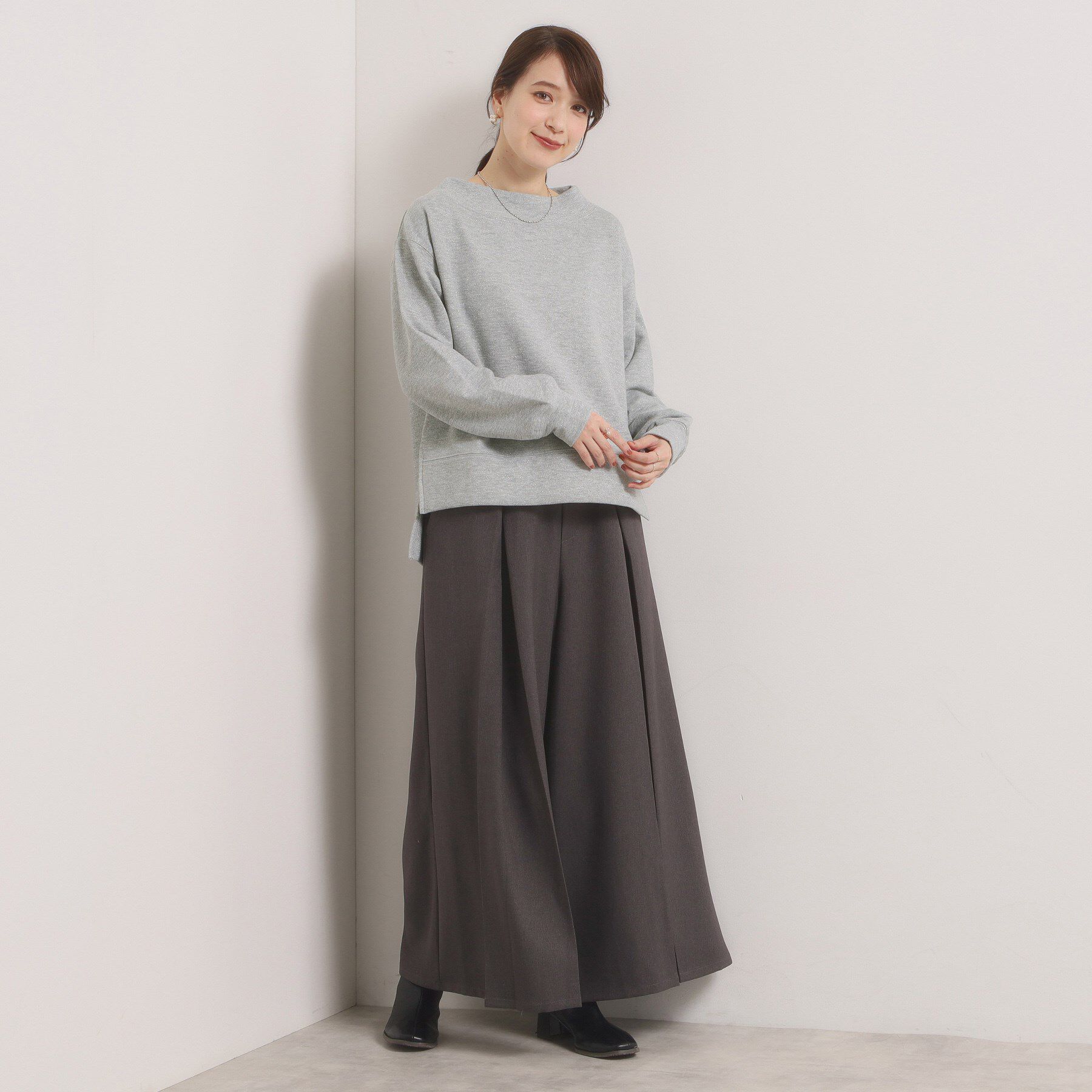 ITS&rsquo;DEMO「【洗濯機OK】ラメ裏毛プルオーバー」|Tシャツ・カットソー|