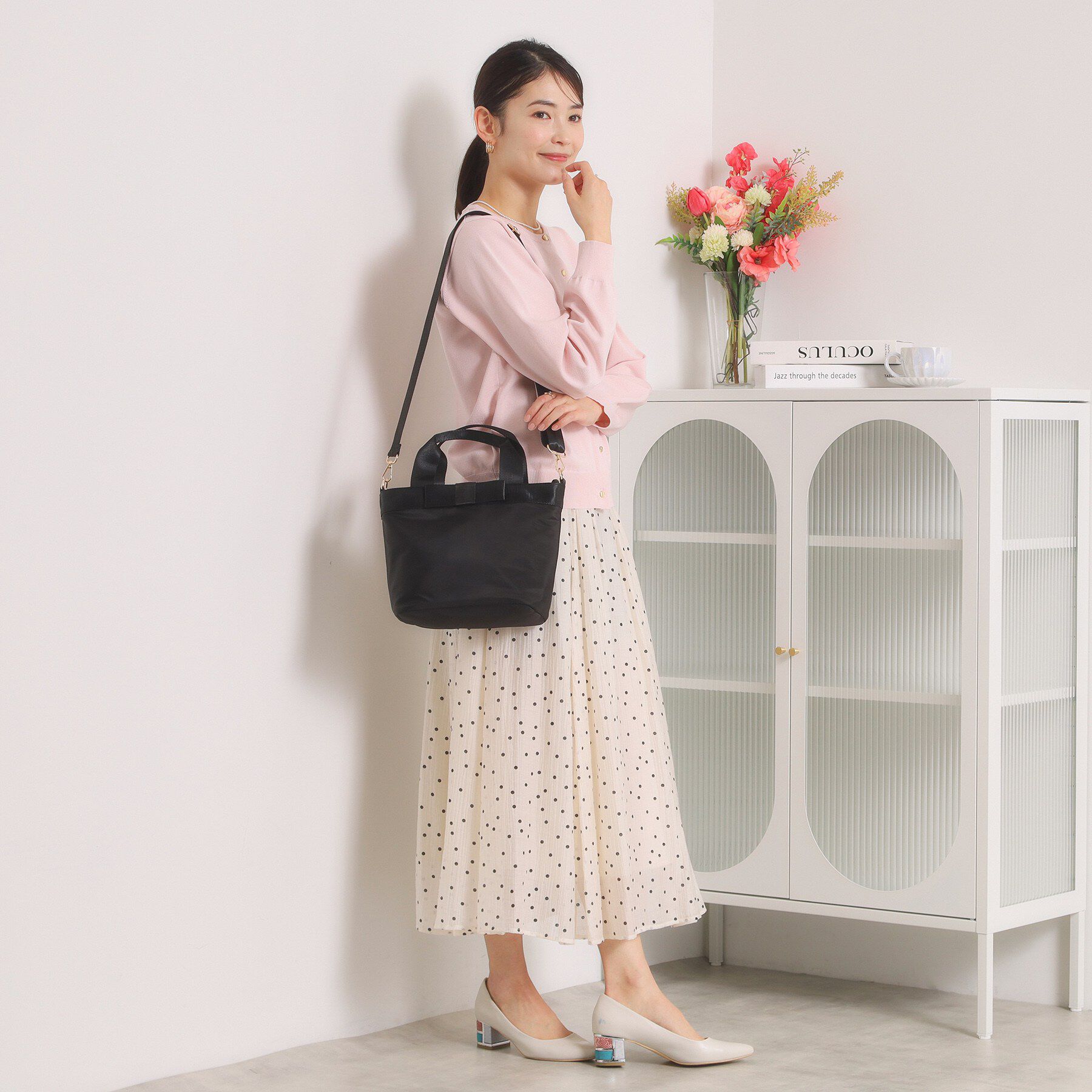 ITS&rsquo;DEMO「リボンモチーフ2WAYトート」|トートバッグ|