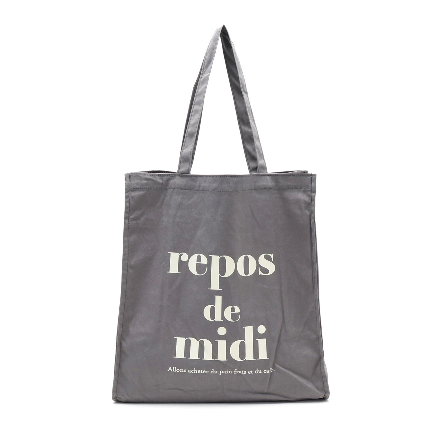 Ober Tashe「【新学期・新生活】ロゴ帆布トート」|トートバッグ|ダークグレー(013