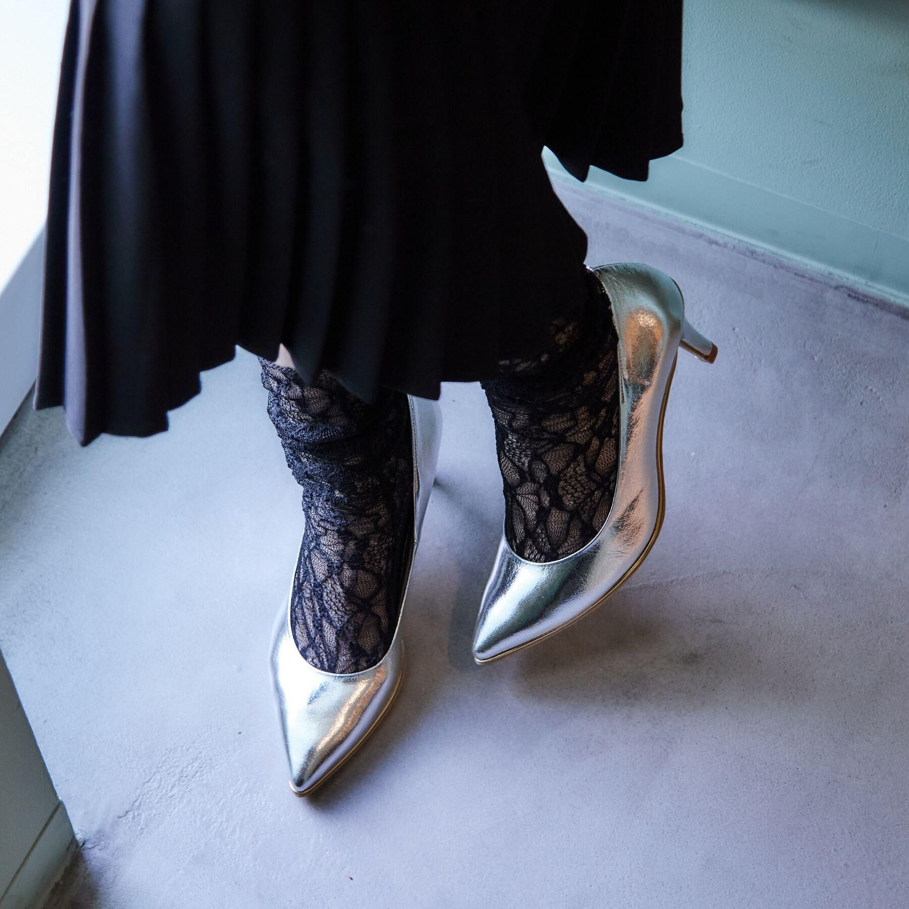 ESPERANZA「【12時間パンプス】約7.5㎝　歩きやすくて疲れにくい」|パンプス|シルバー(208)