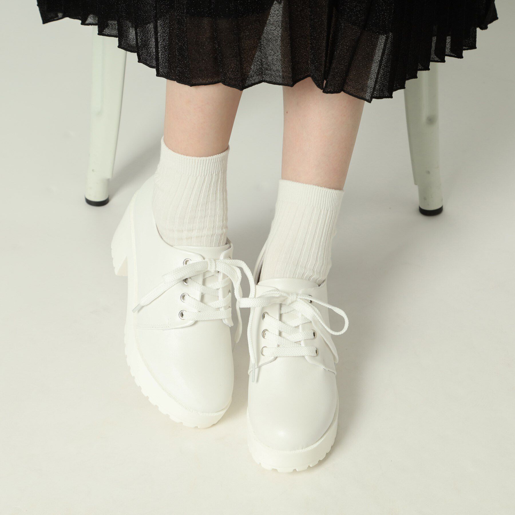 csT&P「厚底レースアップパンプス」|パンプス|