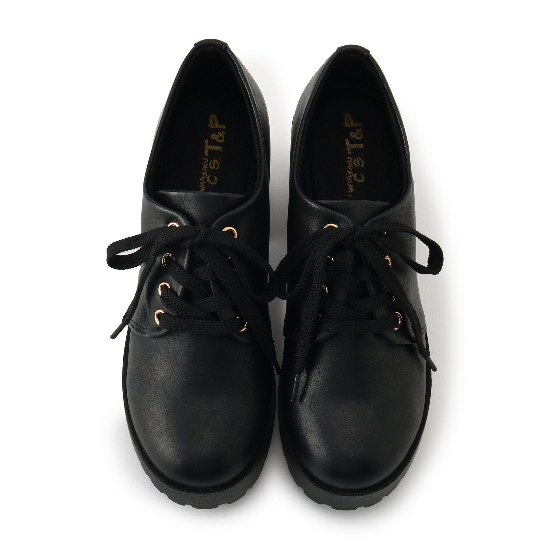 csT&P「厚底レースアップパンプス」|パンプス|