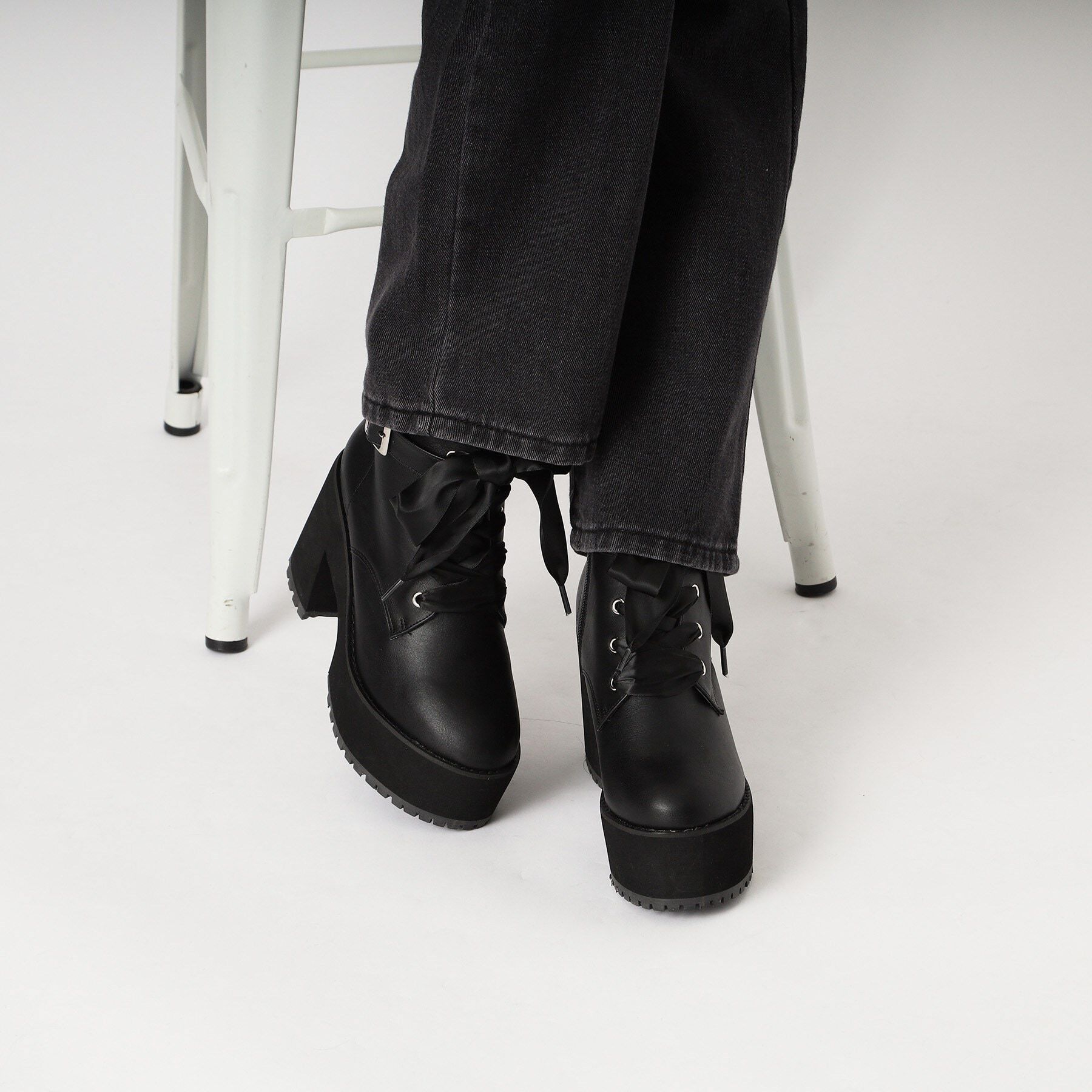 csT&P「厚底レースアップブーツ」|ショートブーツ|