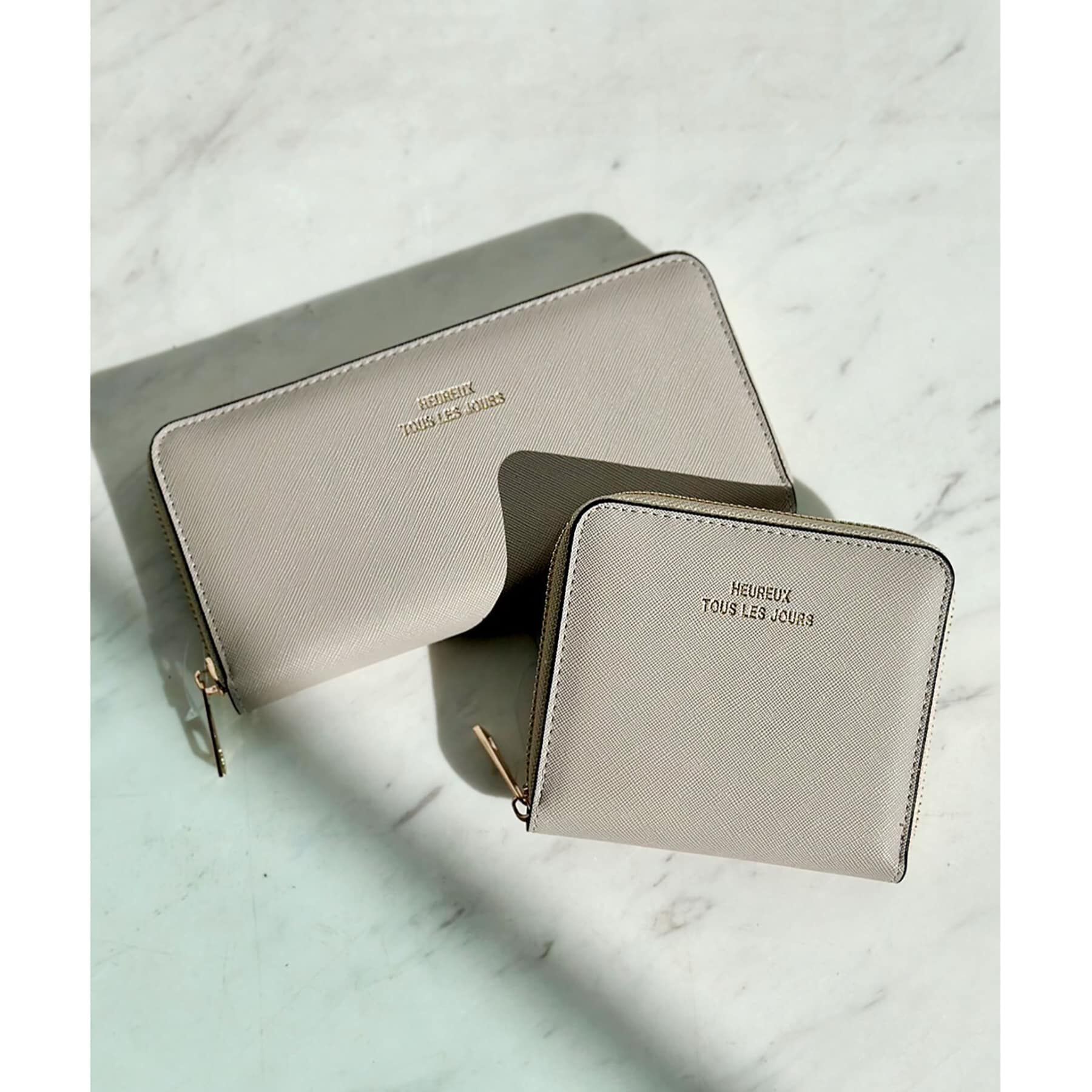 Ober Tashe「【新生活・新学期】角シボミドルラウンド財布」|財布|