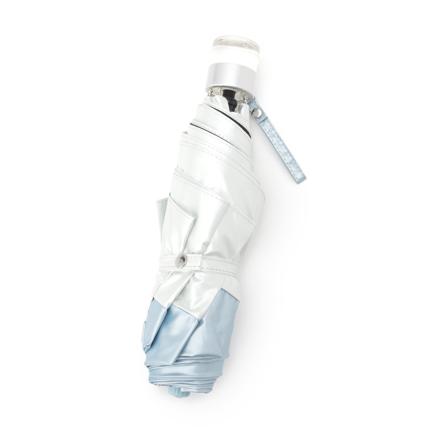 Ober Tashe「＼紫外線遮蔽率：99.9%以上 遮光率：99.9%以上／パールブバイカラーミニ 折りたたみ傘 日傘」|傘|