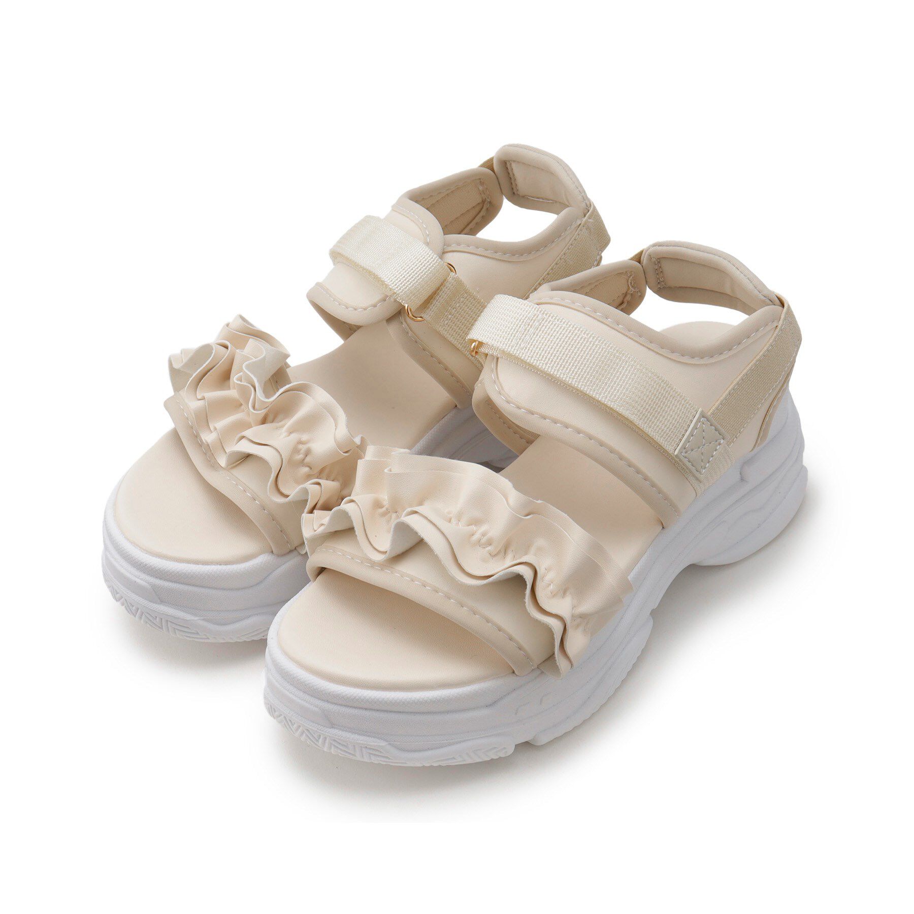 csT&P「厚底フリルスポサン」|サンダル|