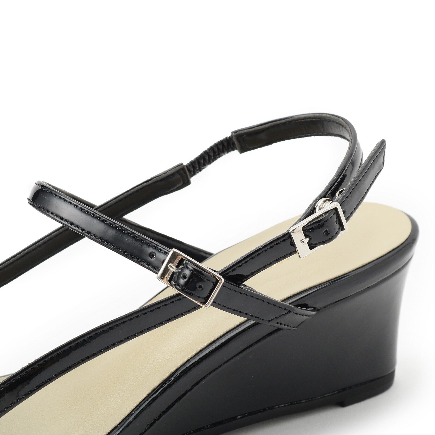 ESPERANZA「ウェッジソールバックストラップパンプス」|パンプス|