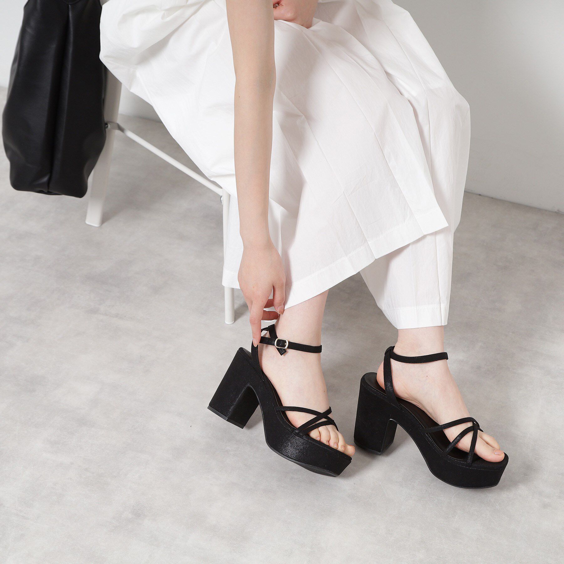 ESPERANZA「厚底アンクルベルトサンダル」|サンダル|