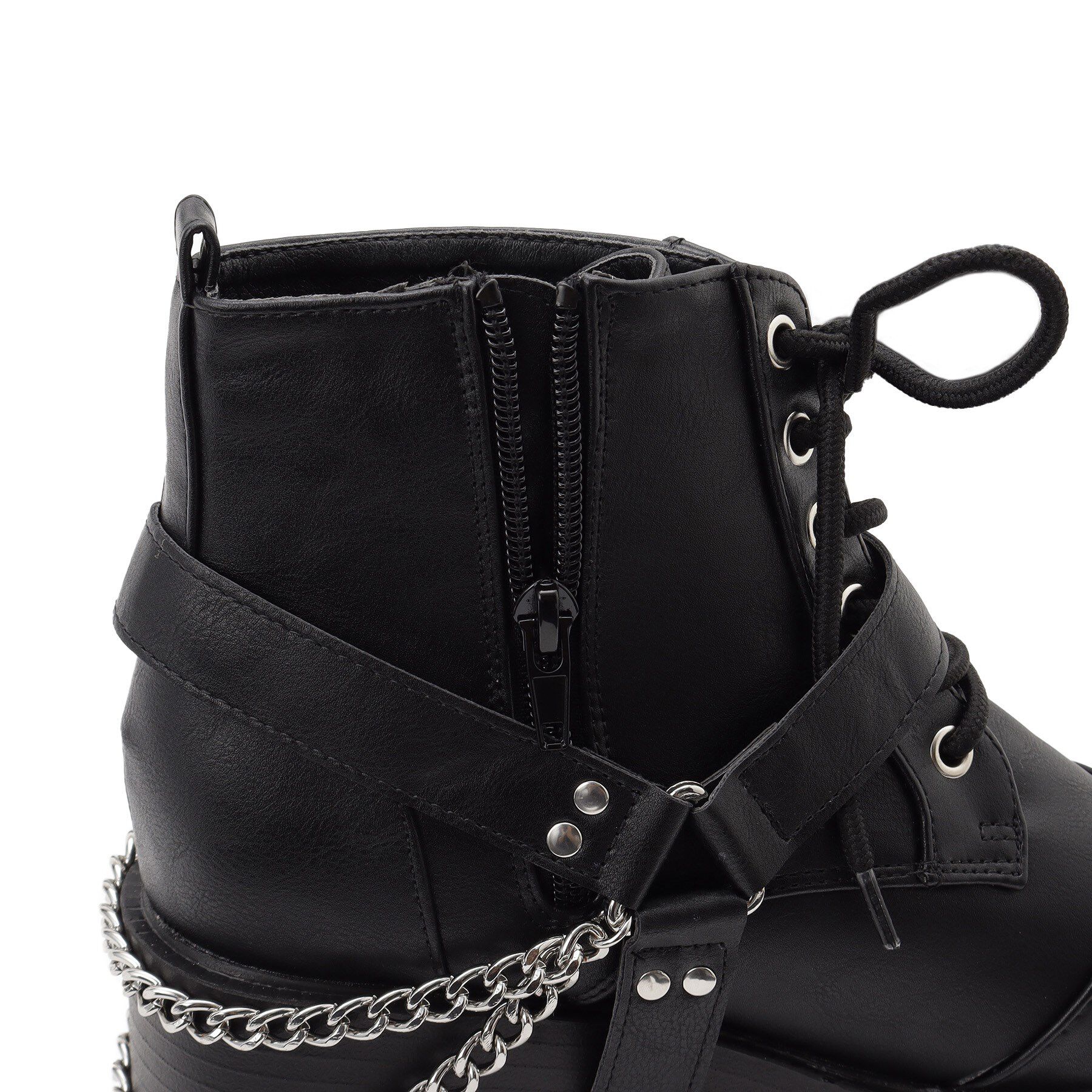 csT&P「ベルト取り外し可厚底ベルト付きブーツ」|ショートブーツ|