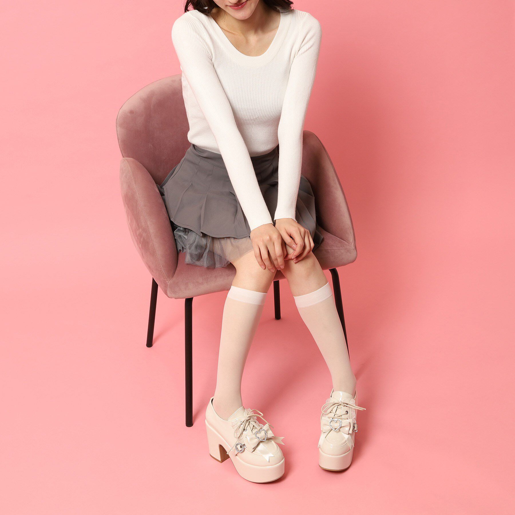 csT&P「夢見るシリーズ厚底ハート付きパンプス」|パンプス|