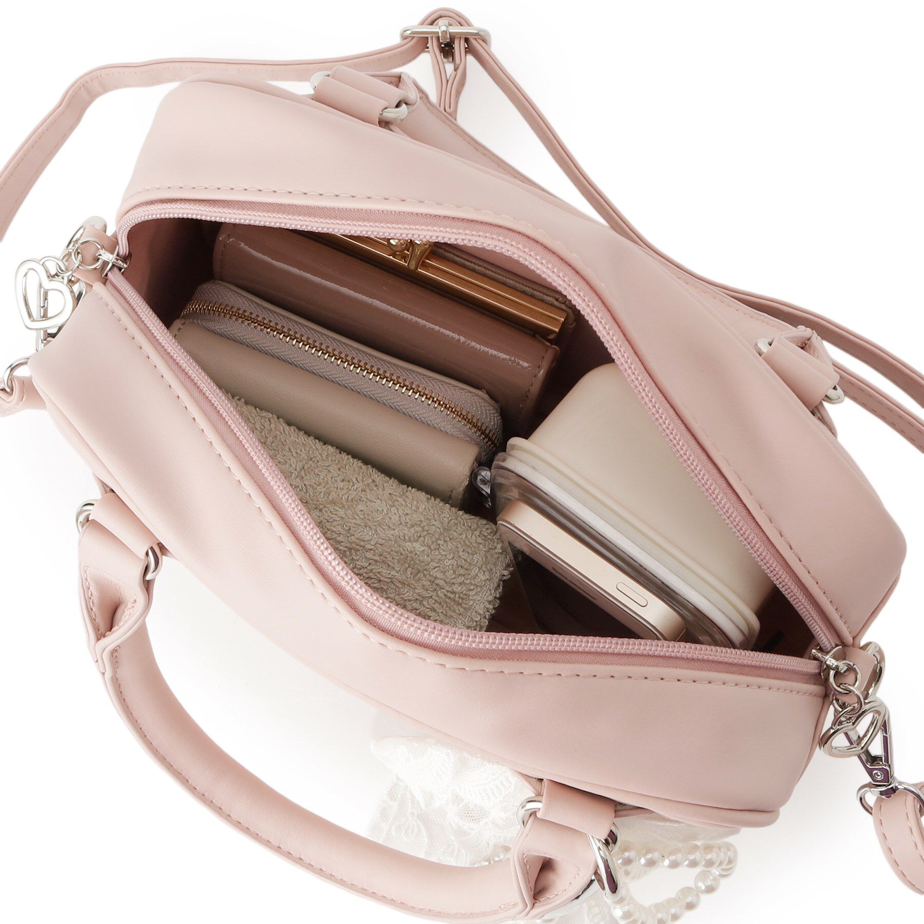 Ober Tashe「2WAYチャームボストンバッグ」|ボストンバッグ|