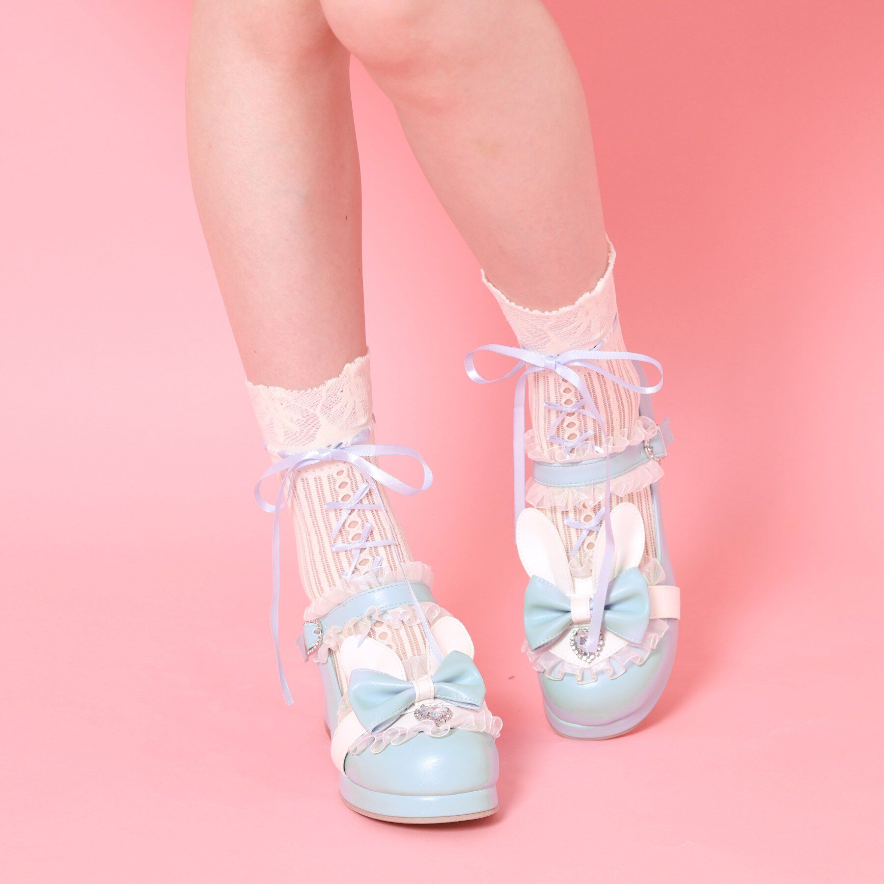 csT&P「夢見るウサギパンプス」|パンプス|ブルー(092)