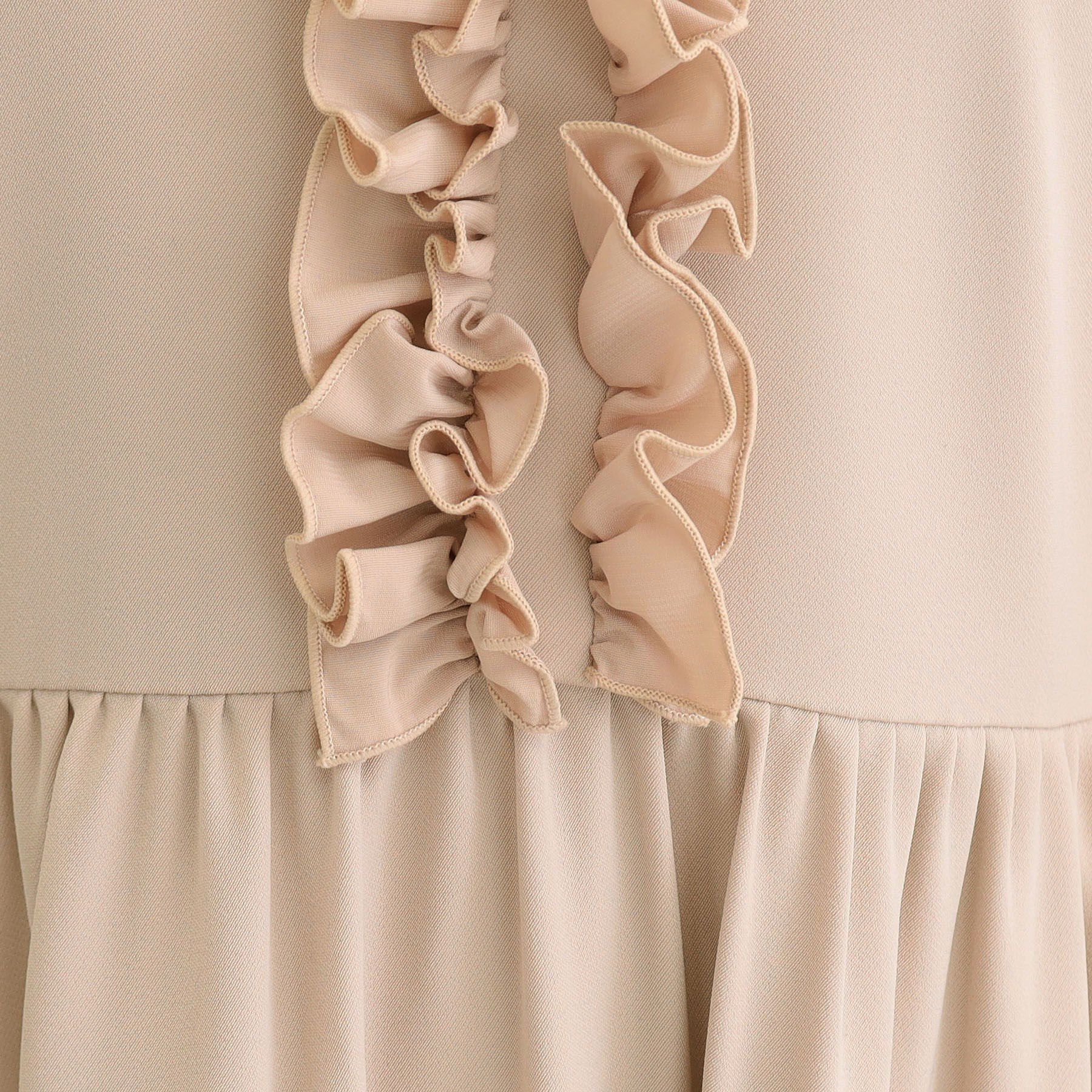 SunaUna「【フリル衿】フェミニンワンピース」|ワンピース|