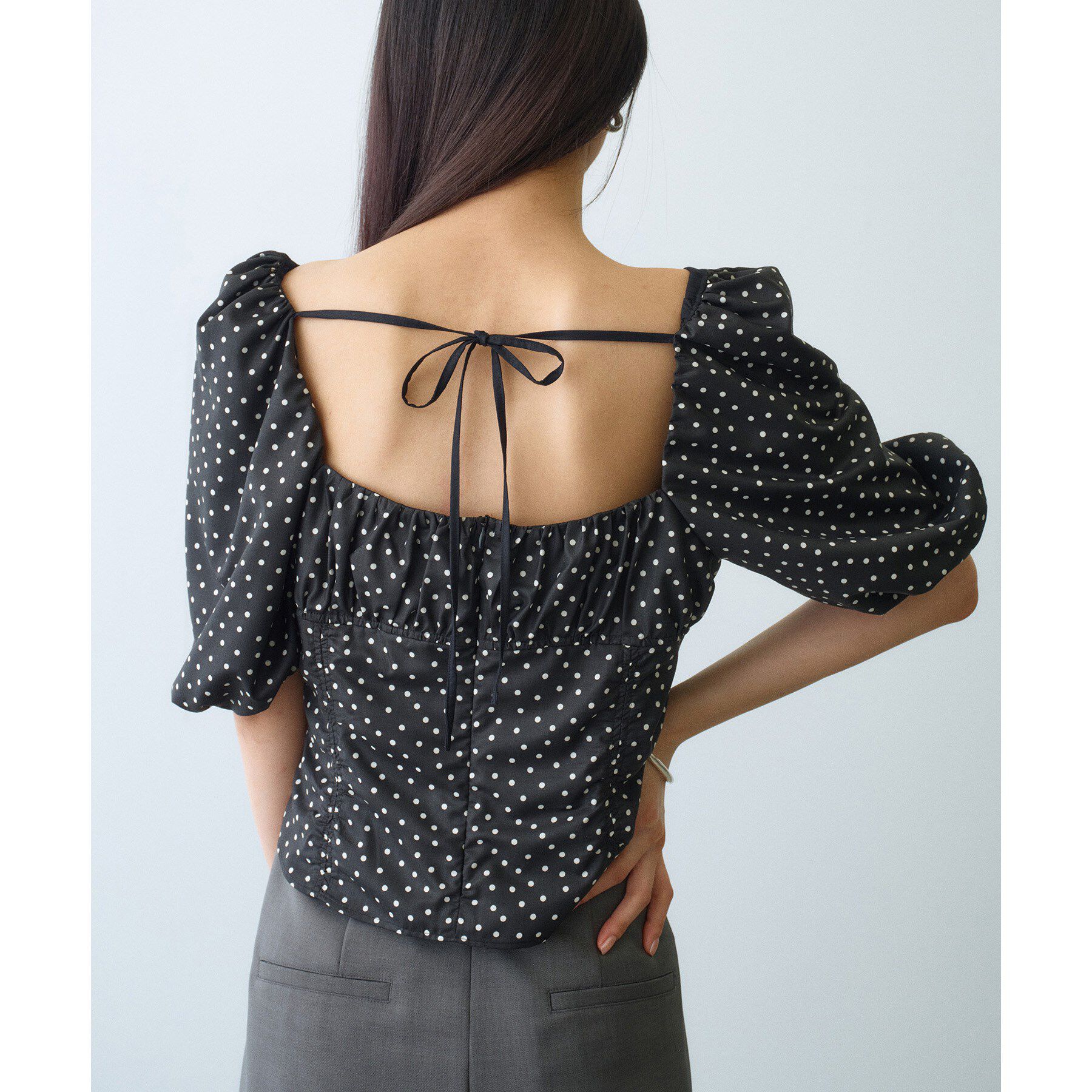CODE A「polka dot blouse」|シャツ・ブラウス|