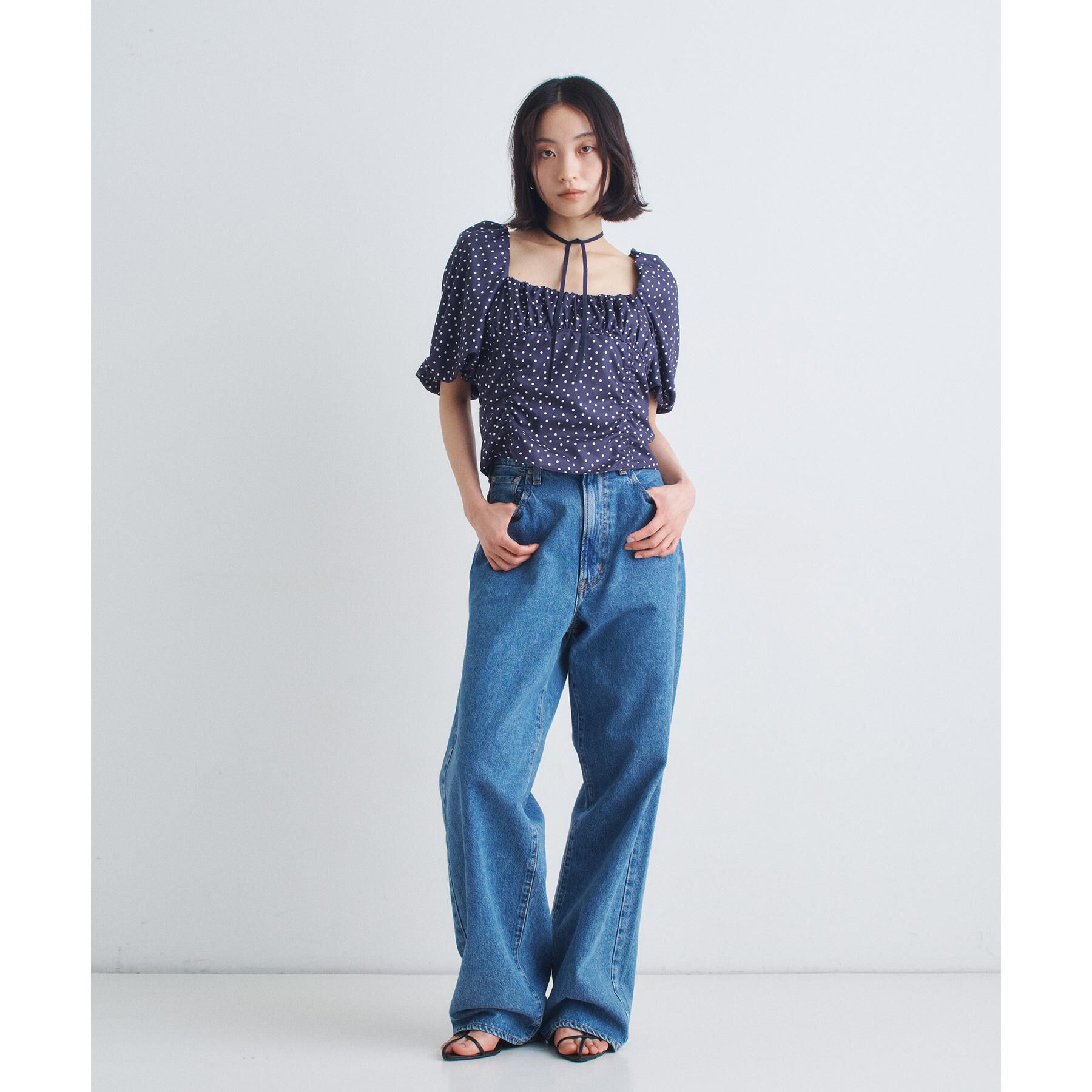 CODE A「polka dot blouse」|シャツ・ブラウス|