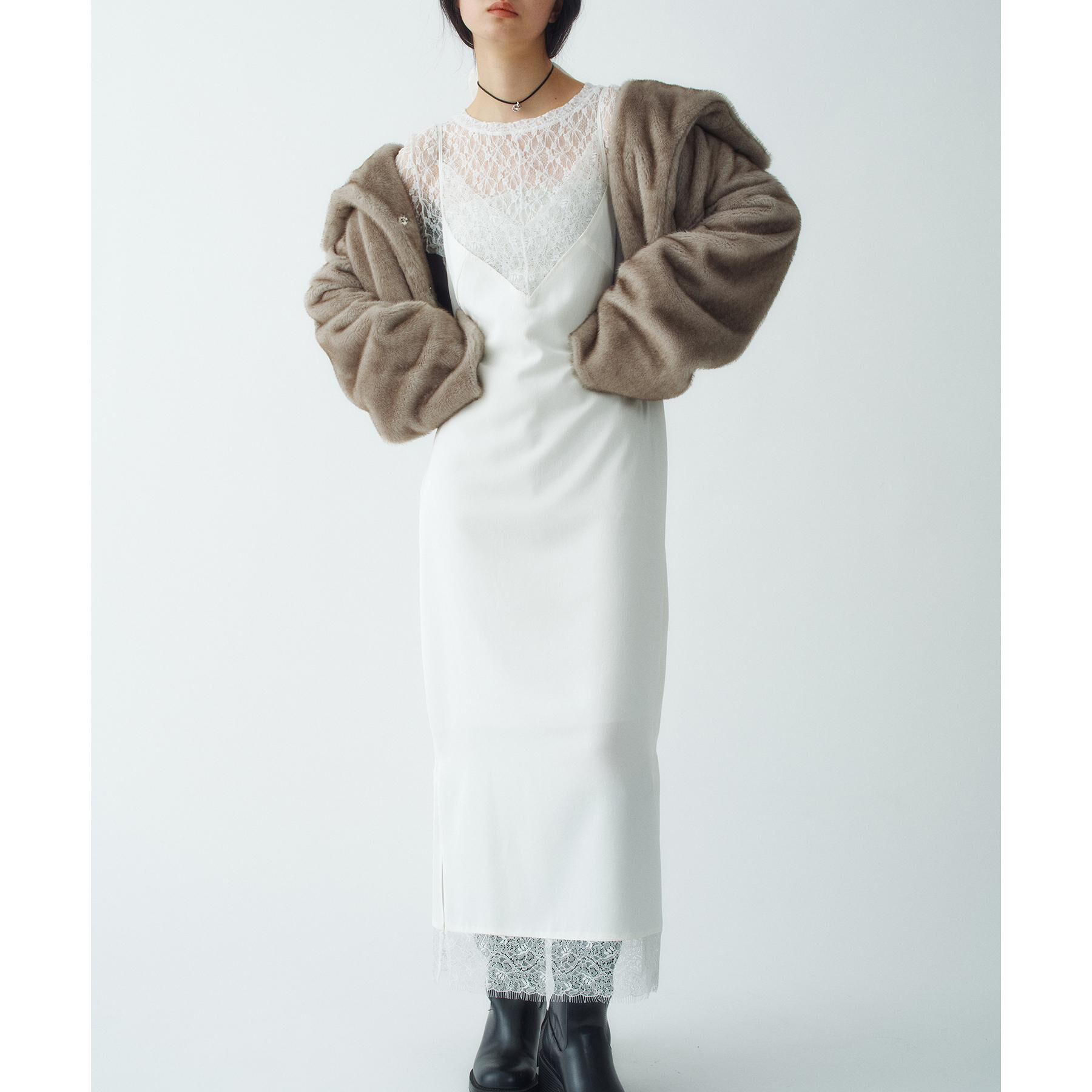 CODE A「vintage like lace dress」|ワンピース|