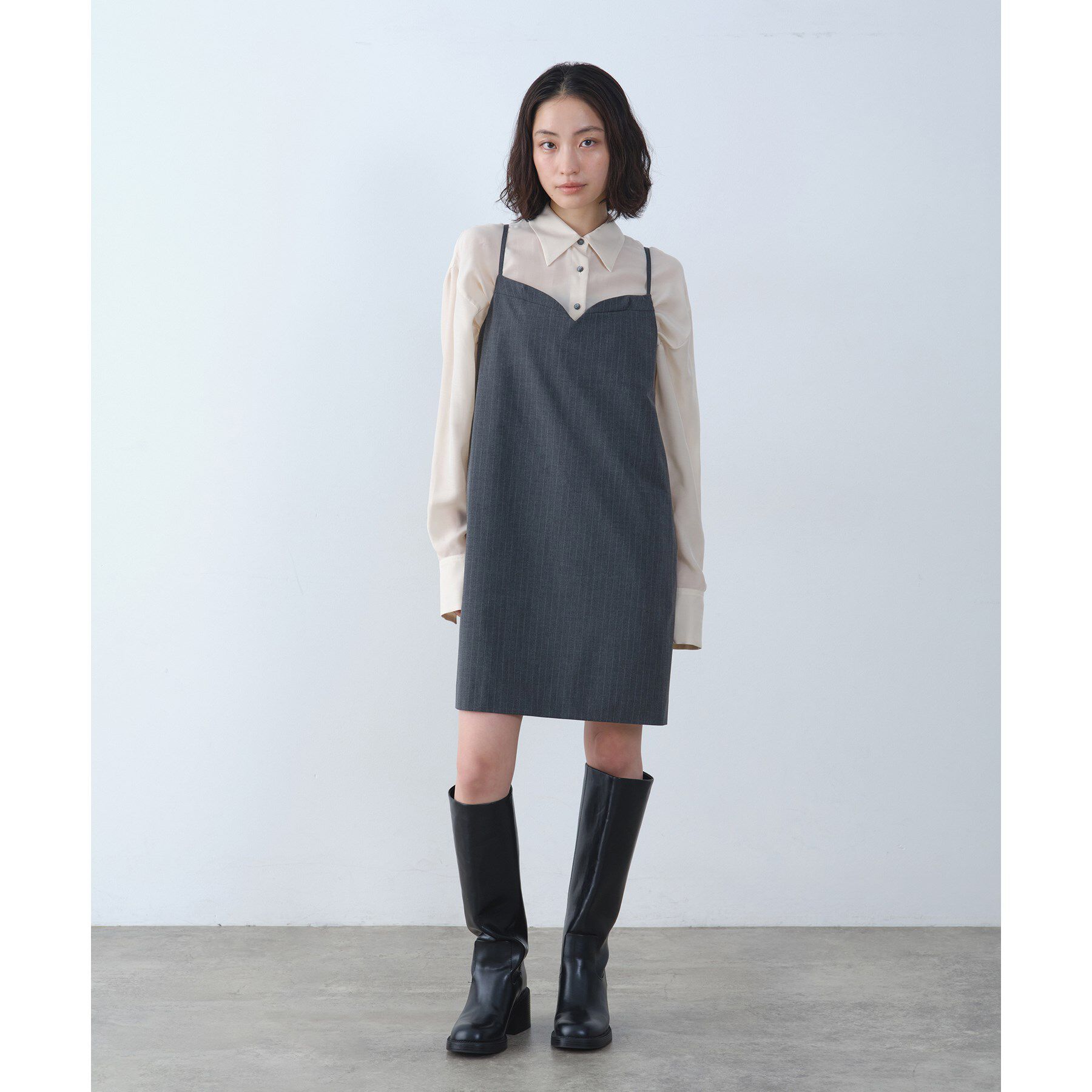 CODE A「tailored mood mini dress」|ワンピース|